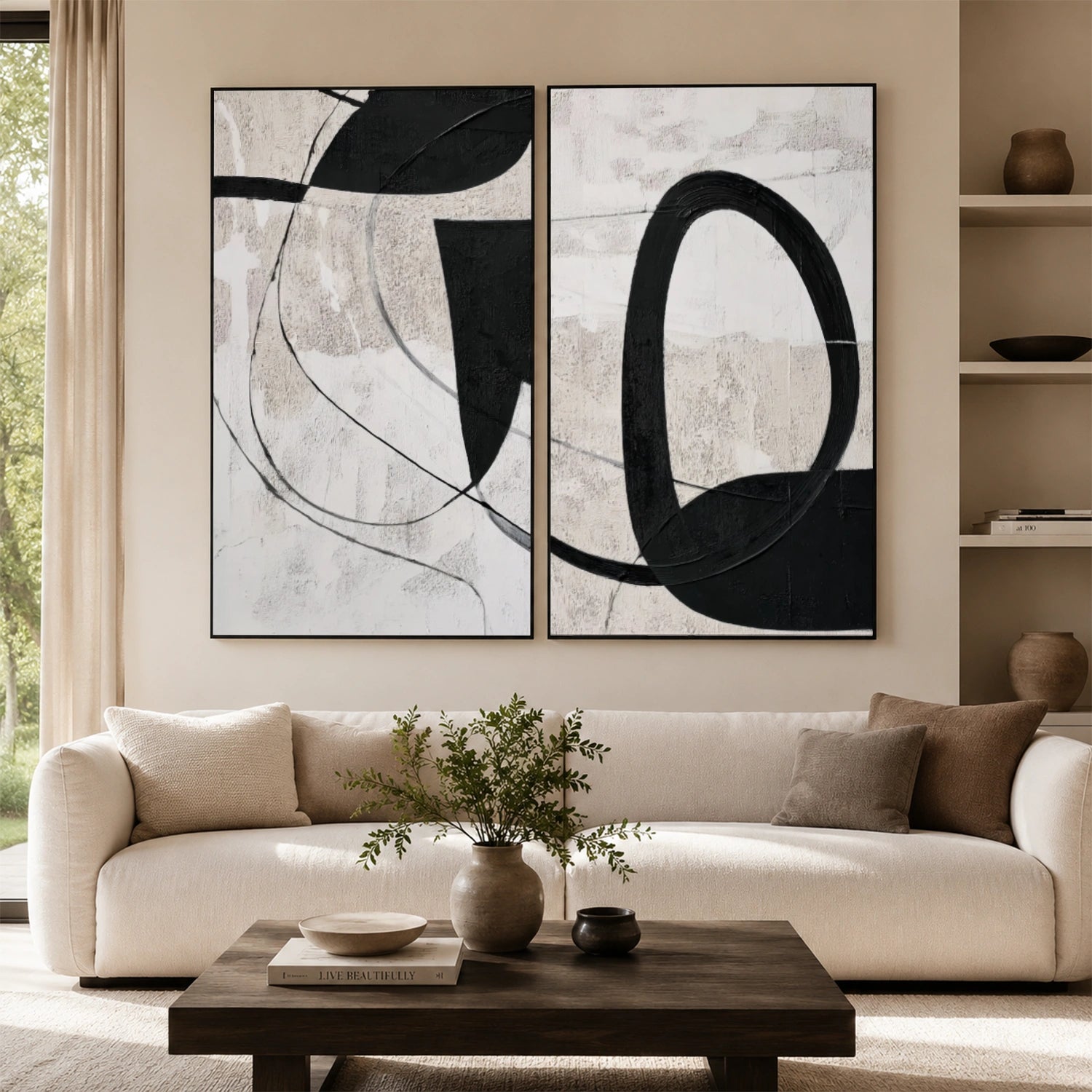 Wabi Sabi Canvas Art Set of 2 #WS149