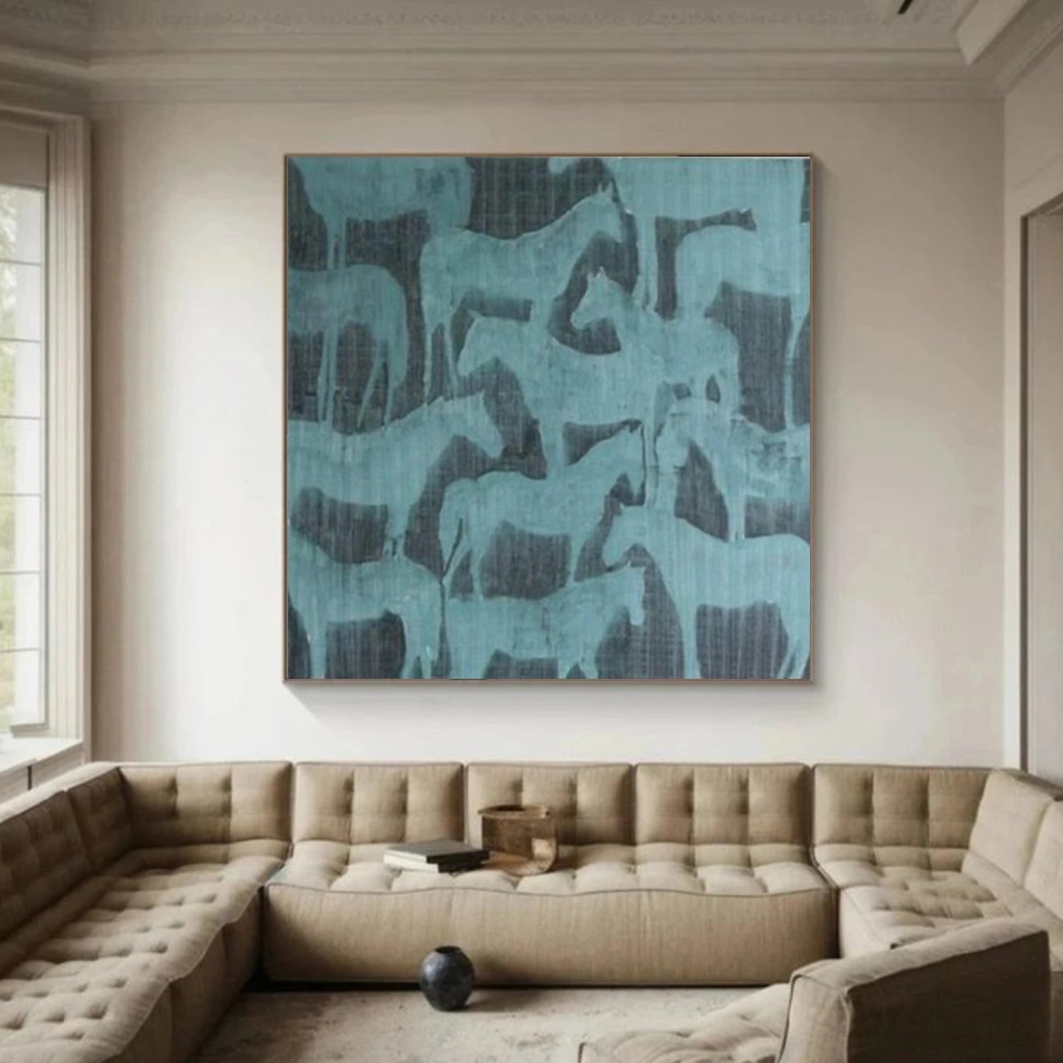 Abstract Animal Horse Wall Art #AC066