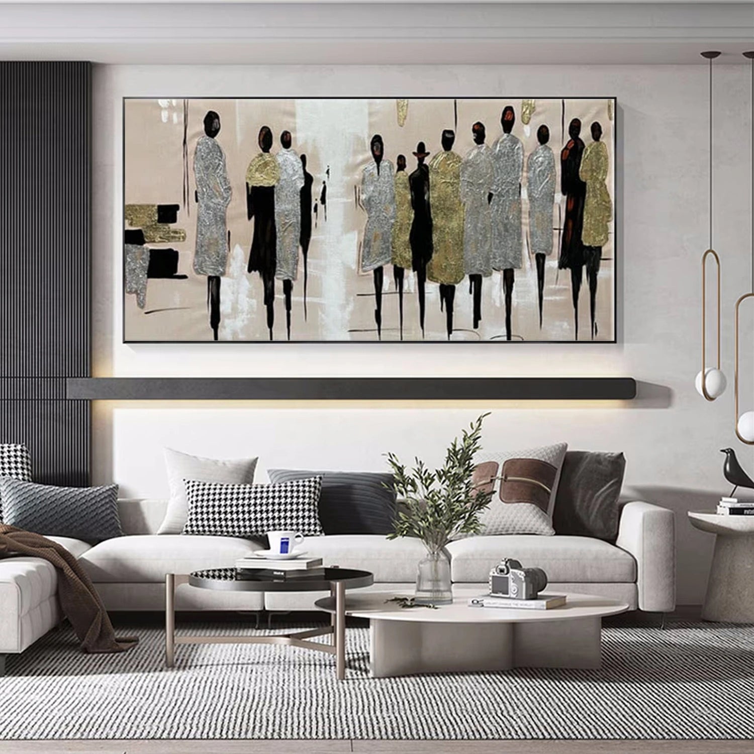 Abstract People Canvas Art #AE037