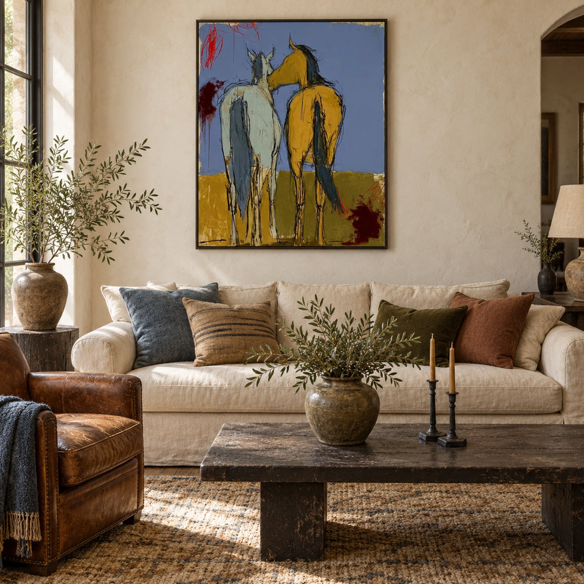 Abstract Animal Horse Wall Art #AC157