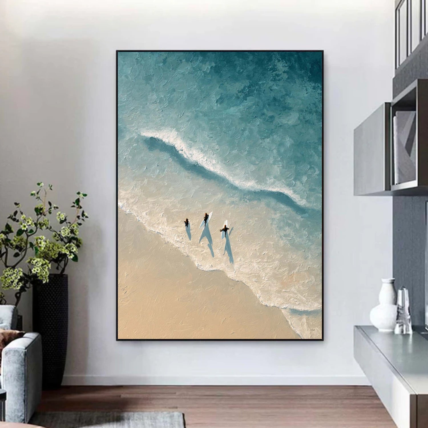 Ocean Abstract Textured Wall Art #OP068