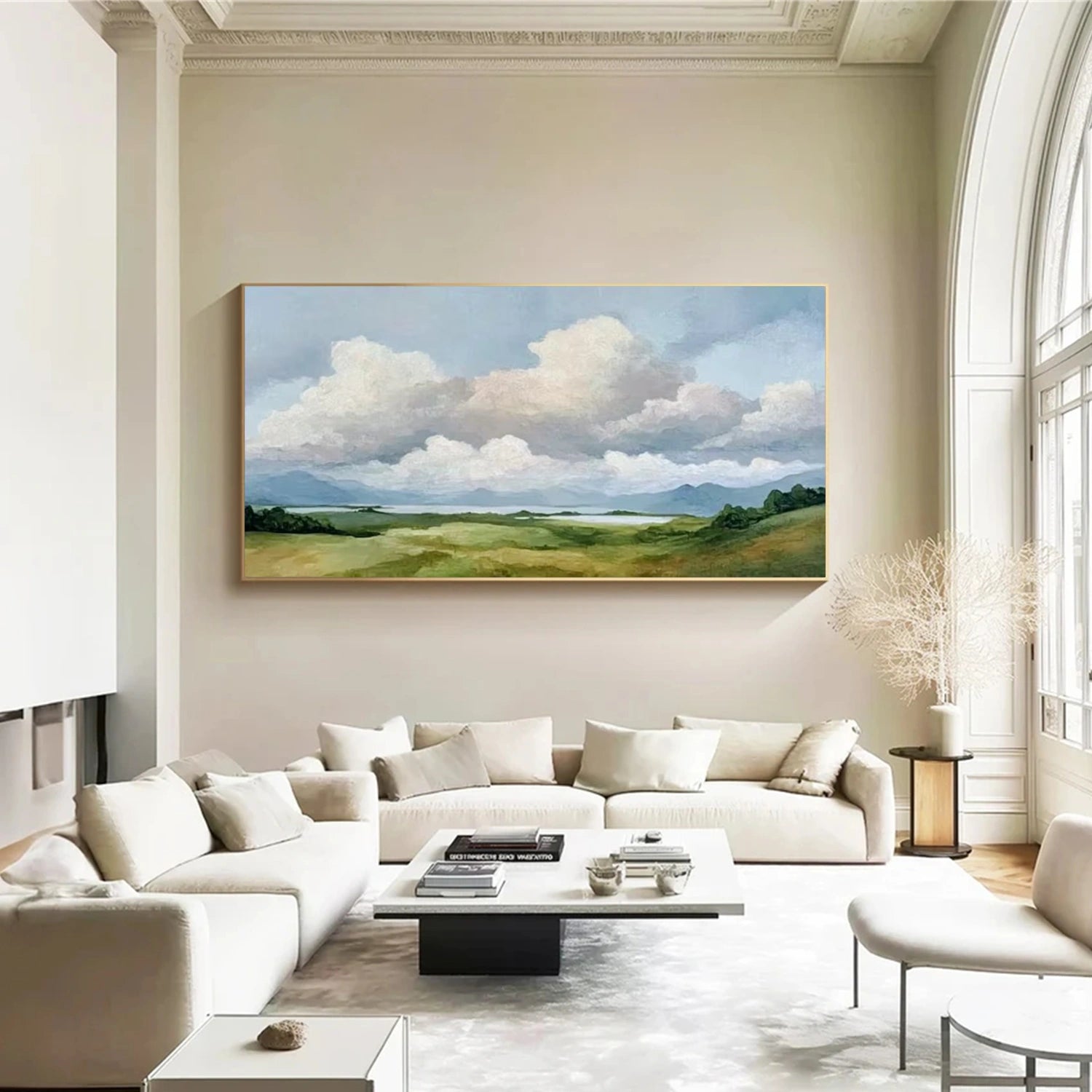 Ocean And Sky Abstract Wall Art #OS104