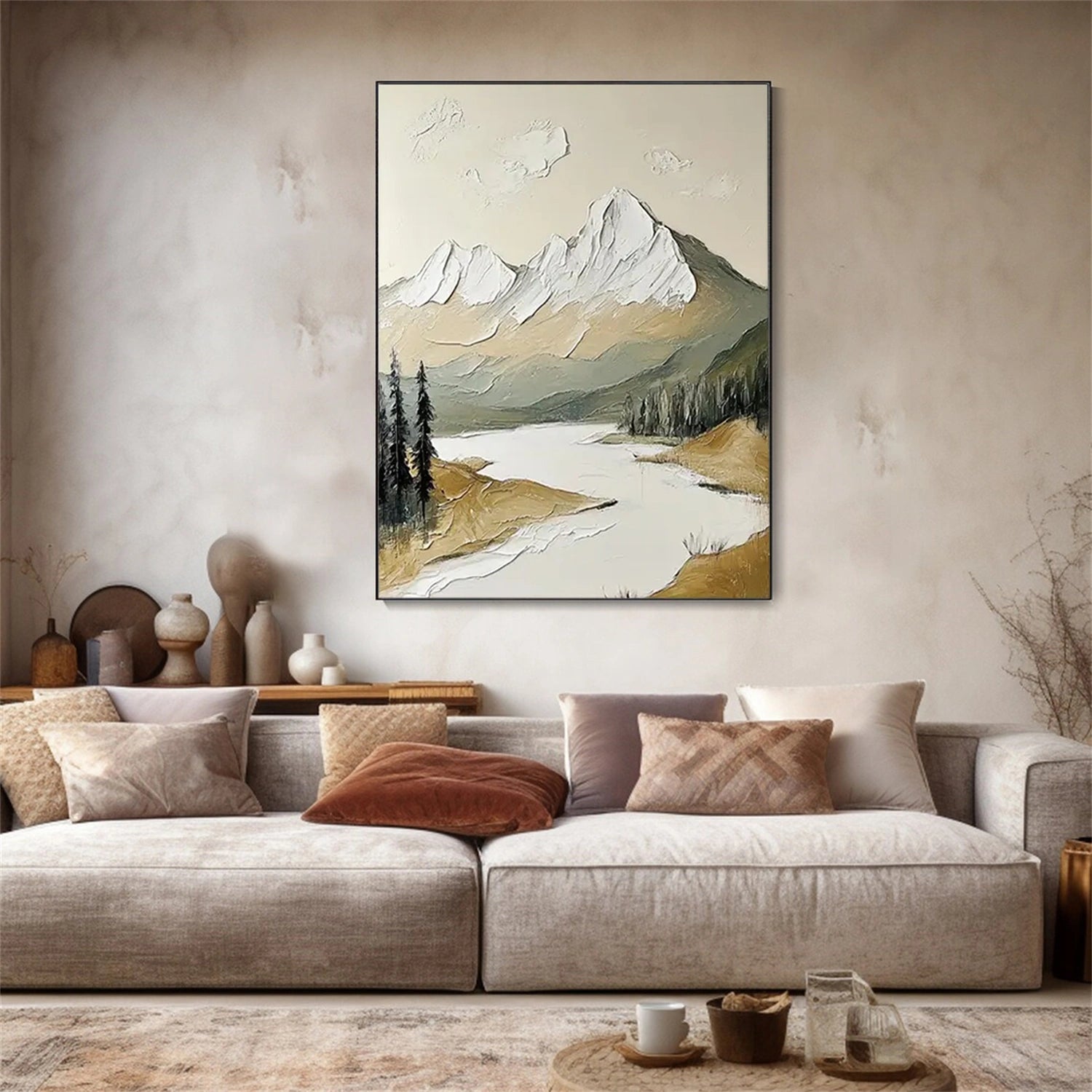 Mountain Textured Abstract Painting #MT039