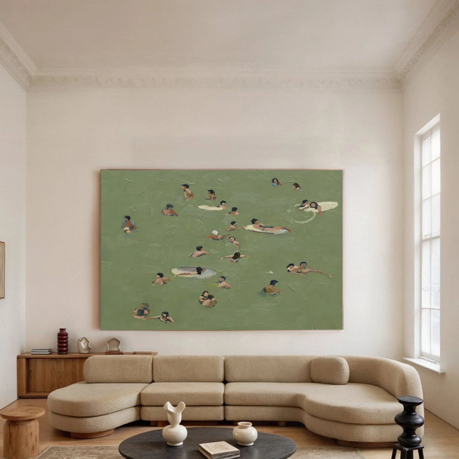 Swimming Sport Textured Wall Art #MS103