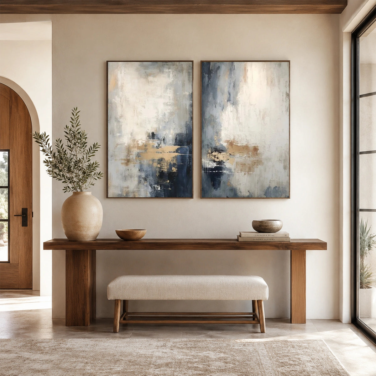 Abstract Canvas Wall Art Set of 2 #AP415