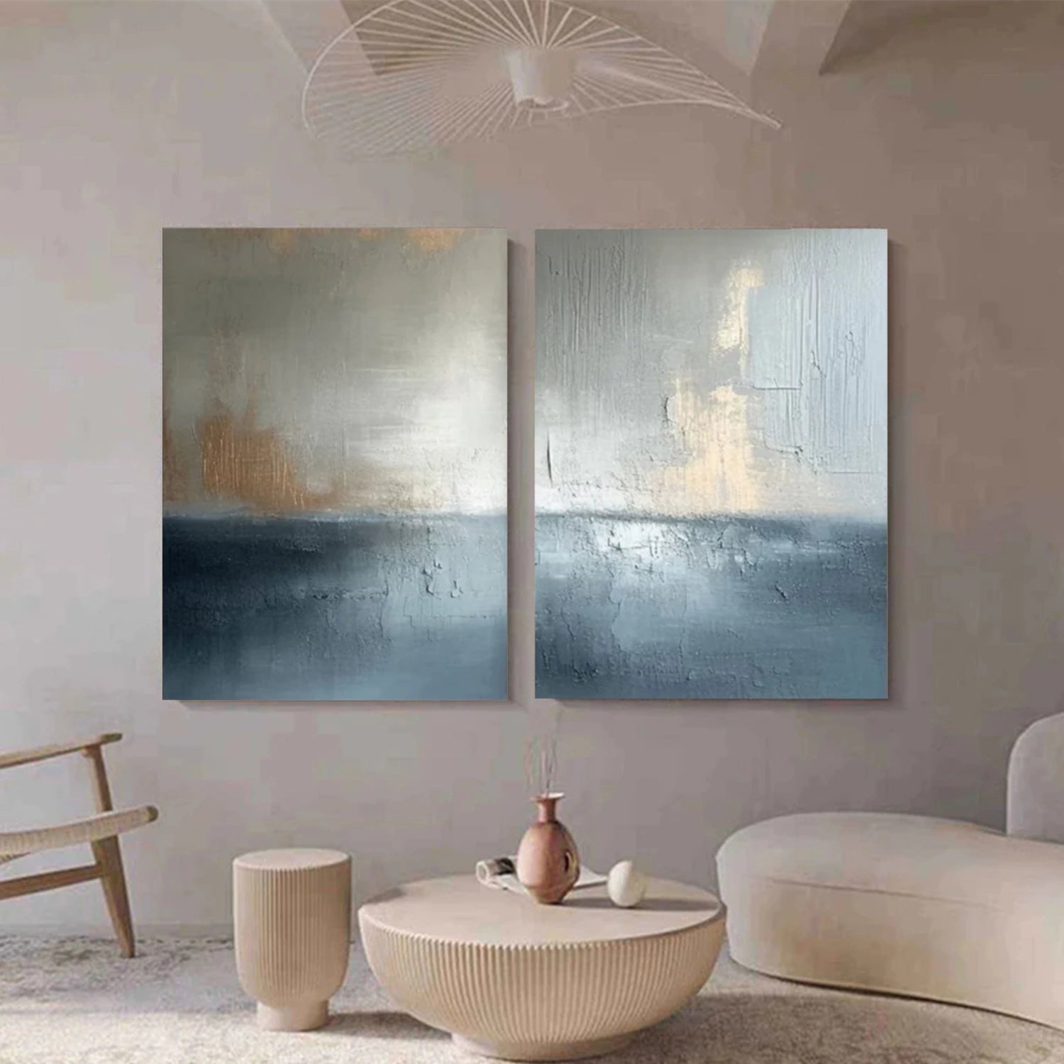 Abstract Canvas Wall Art Set of 2 #AP261