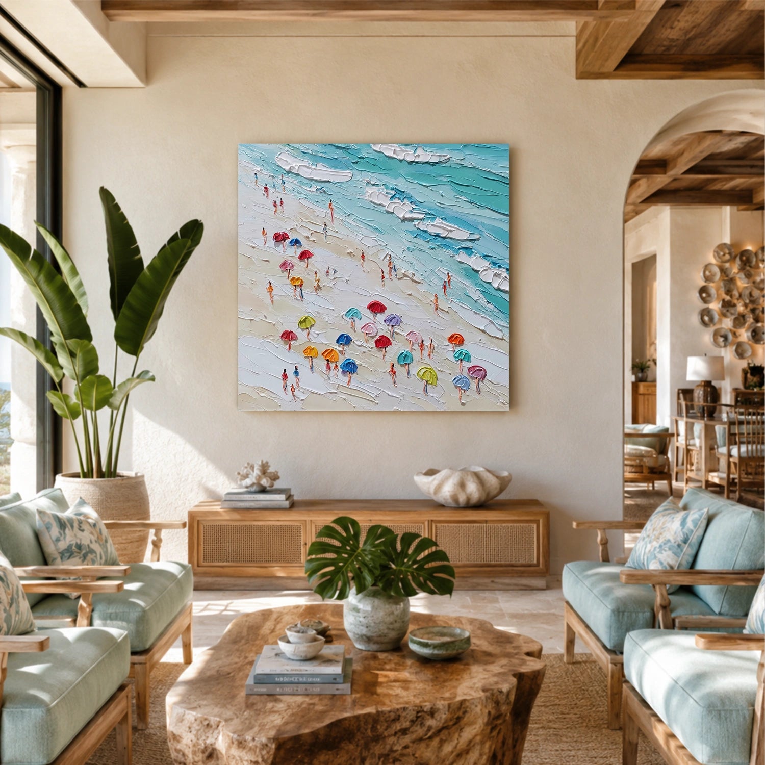 Ocean Abstract Textured Wall Art #OP078