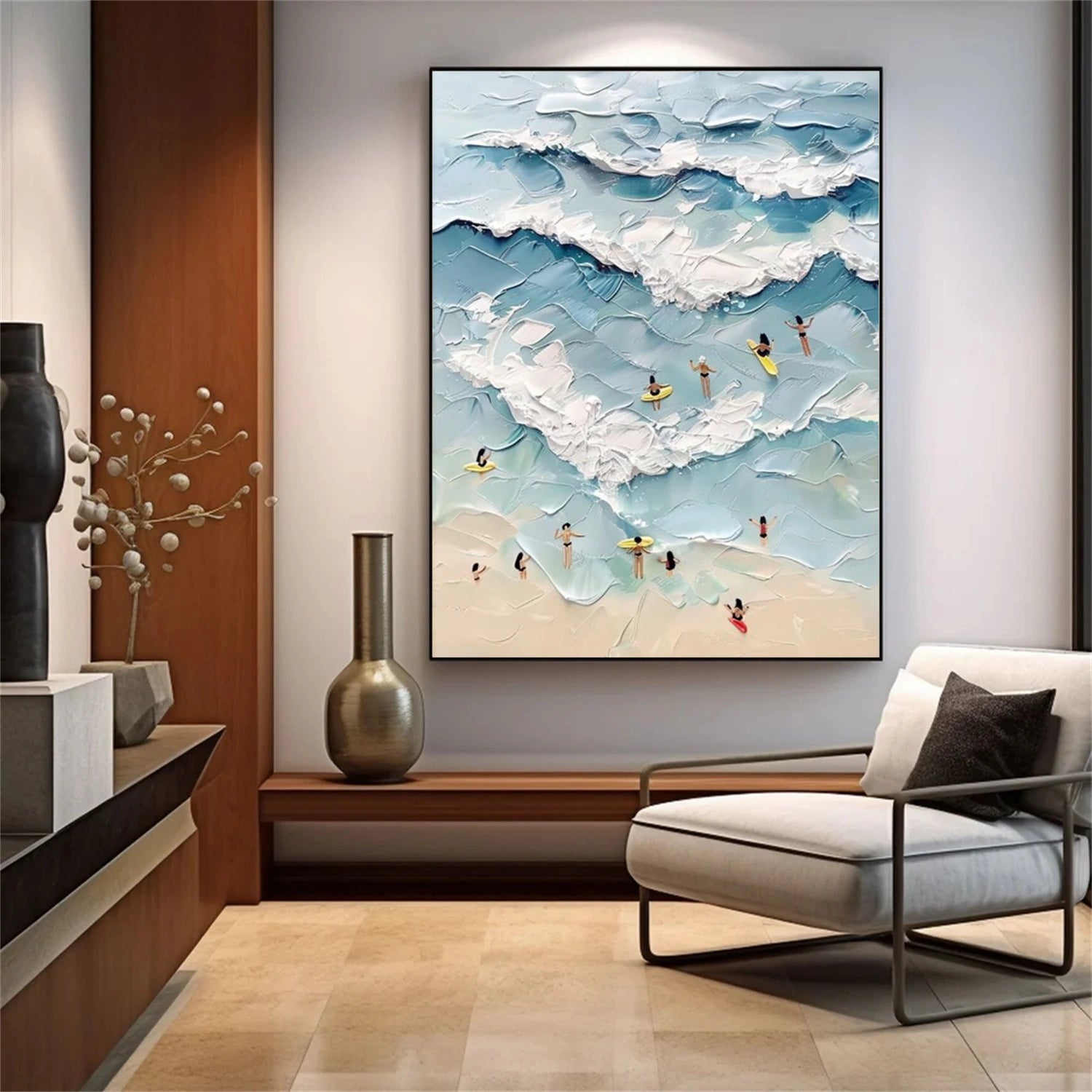 Swimming Sport Textured Wall Art #MS100