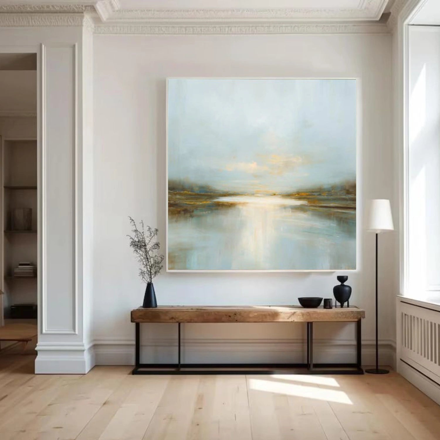 Ocean And Sky Abstract Wall Art #OS132