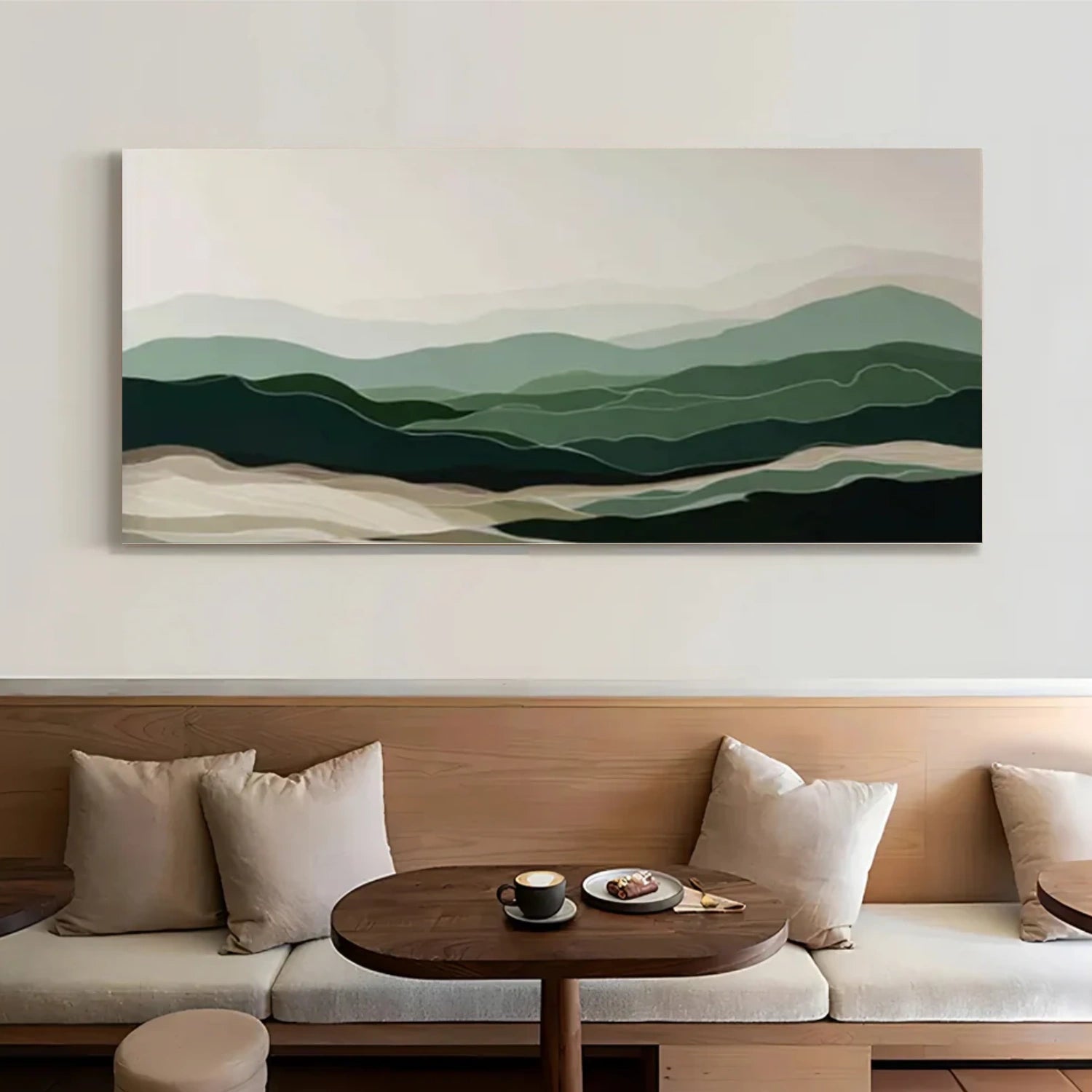 Abstract Mountain Canvas Art #MO048