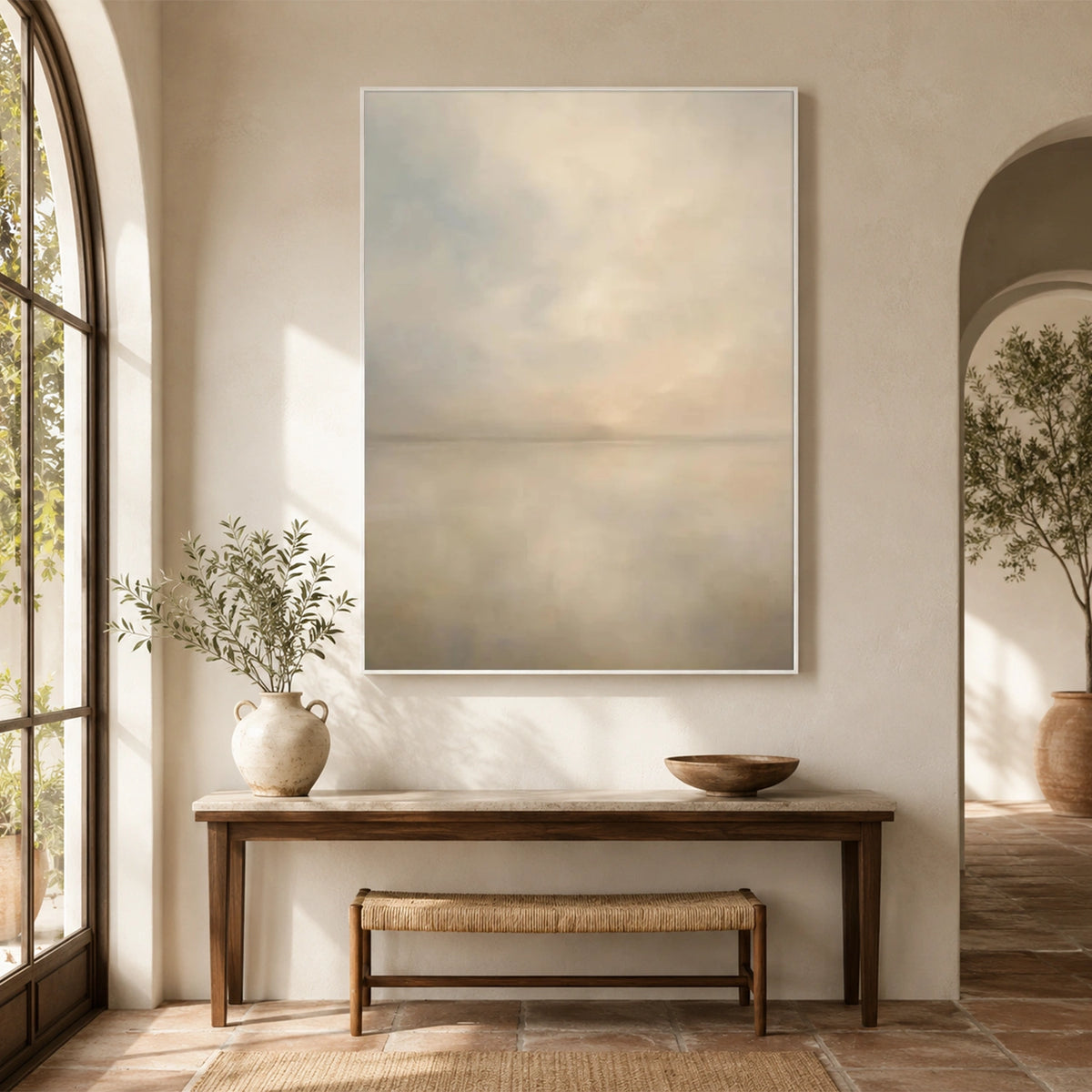 Ocean And Sky Abstract Wall Art #OS237