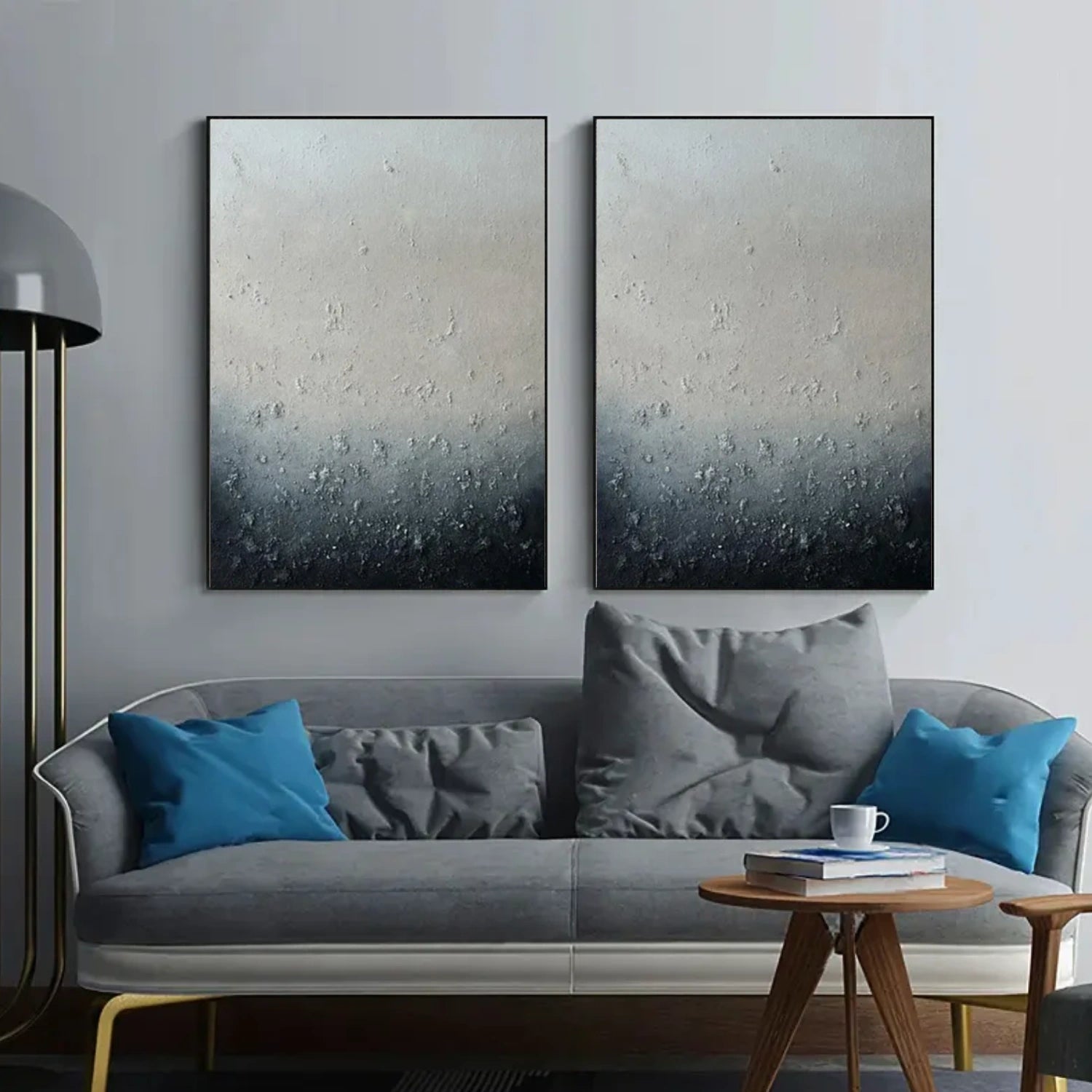 Abstract Canvas Wall Art Set of 2 #AP302