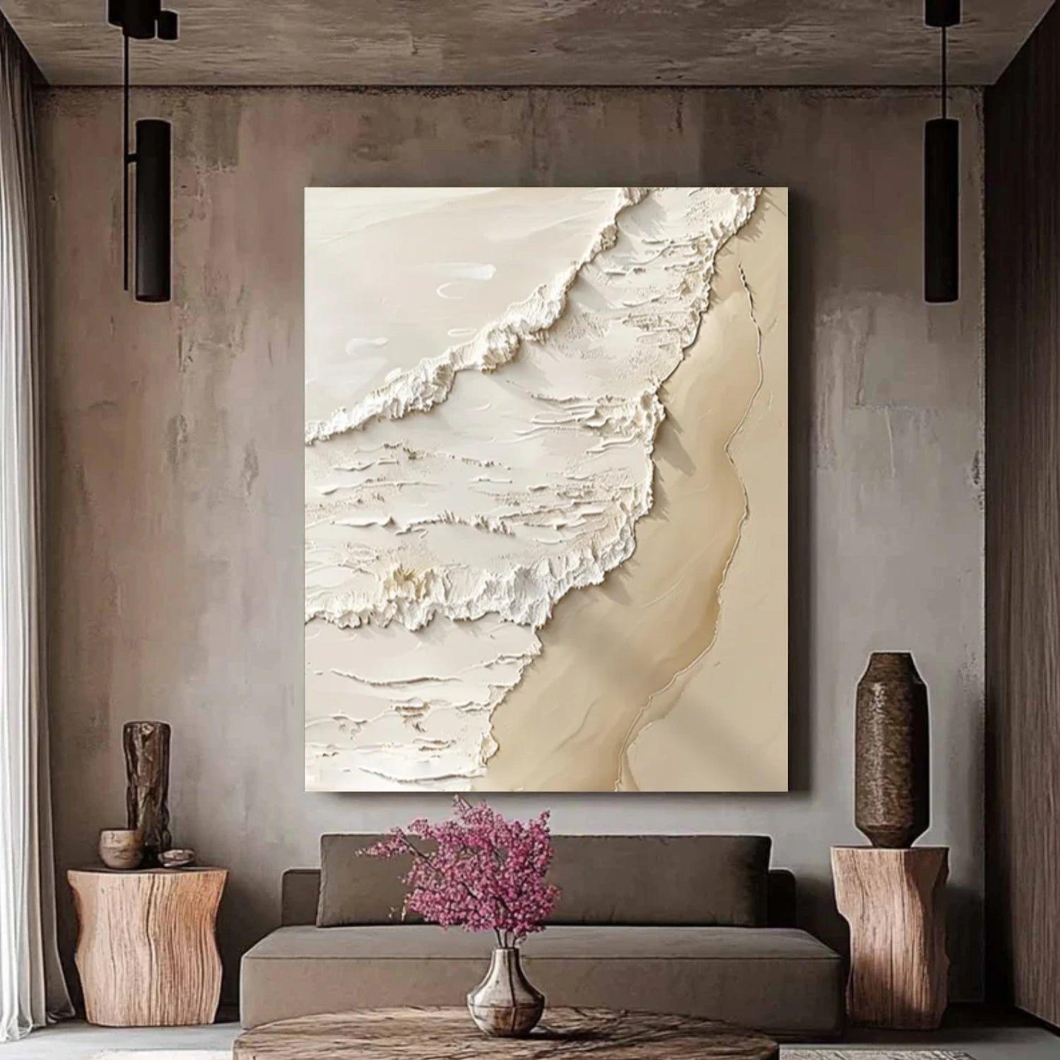 Ocean Abstract Textured Wall Art #OP036