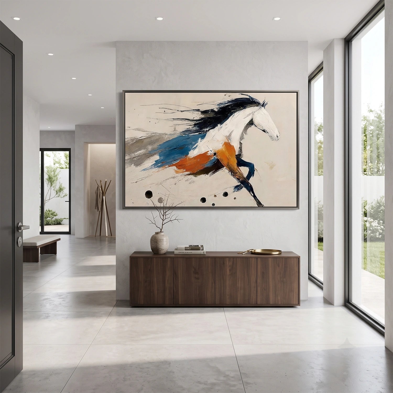 Abstract Animal Horse Wall Art #AC134