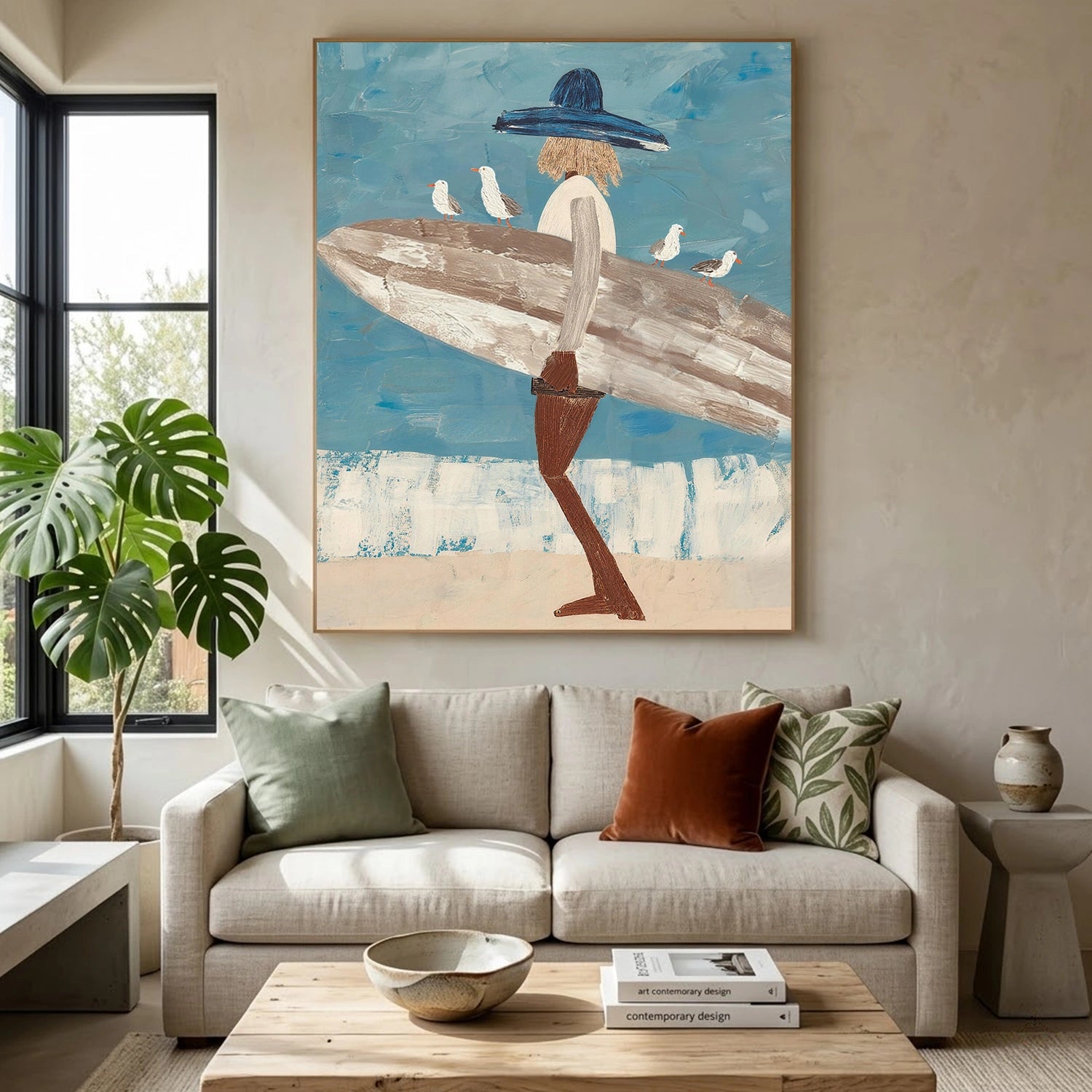 Abstract Portrait Canvas Art #AE140