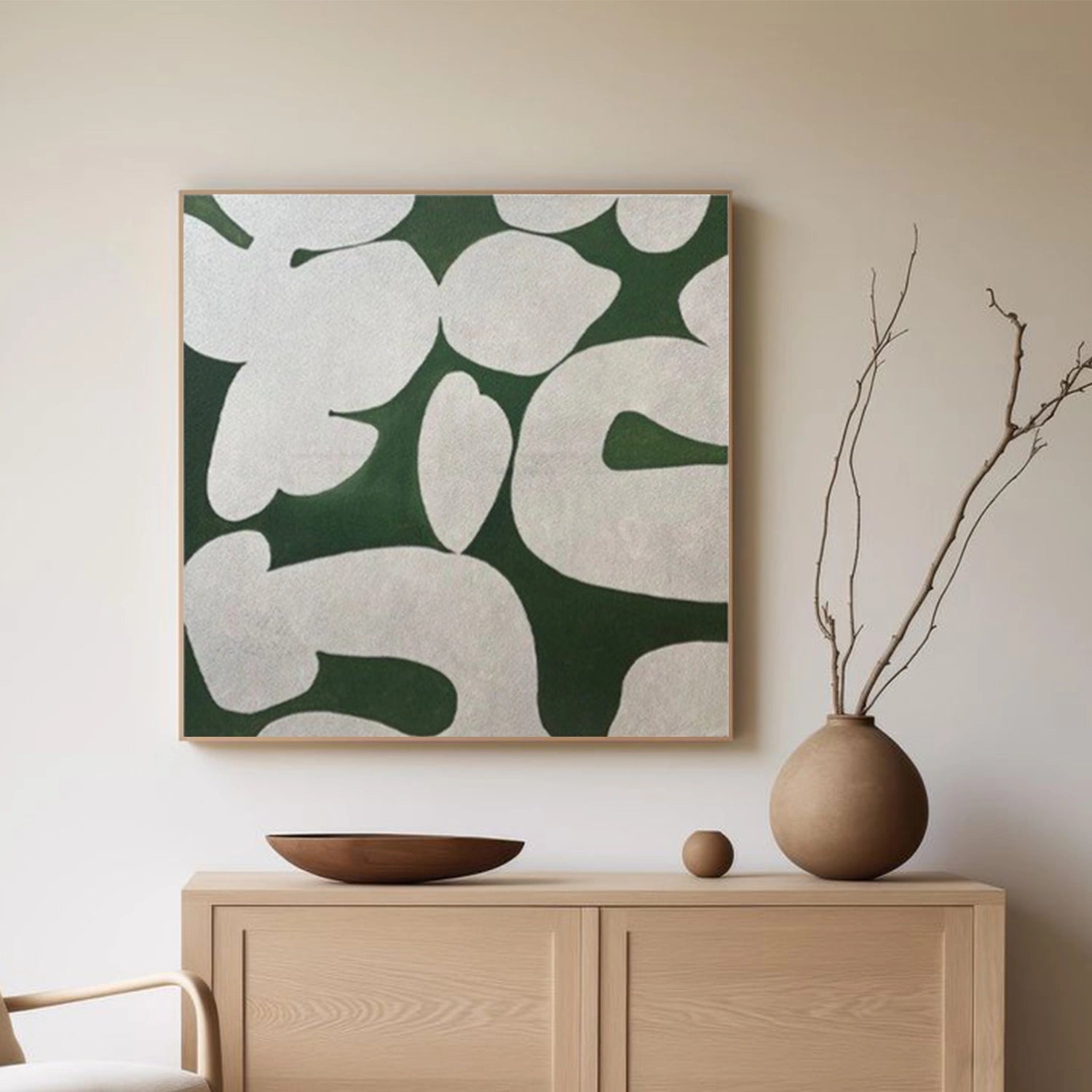 Green Wabi Sabi Canvas Art #WS116