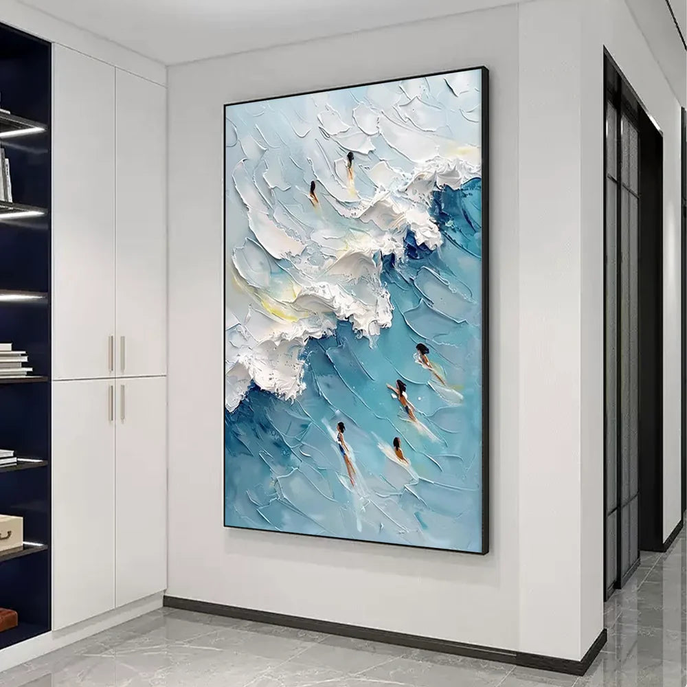 Swimming Sport Textured Wall Art #MS036