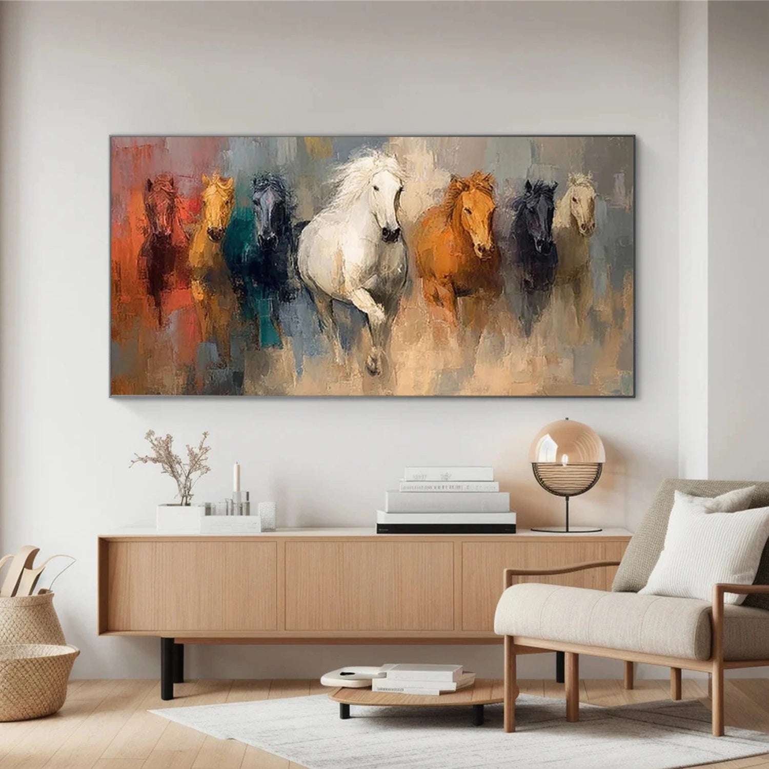 Abstract Animal Horse Wall Art #AC097