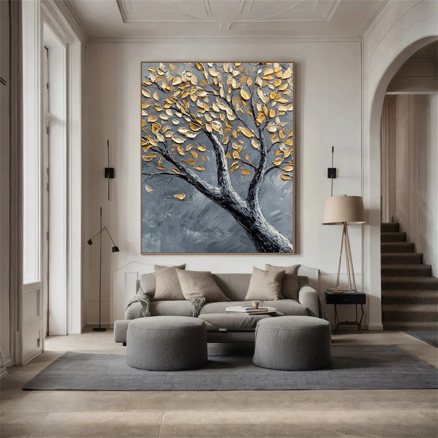 Tree Abstract Textured Wall Art #TP060