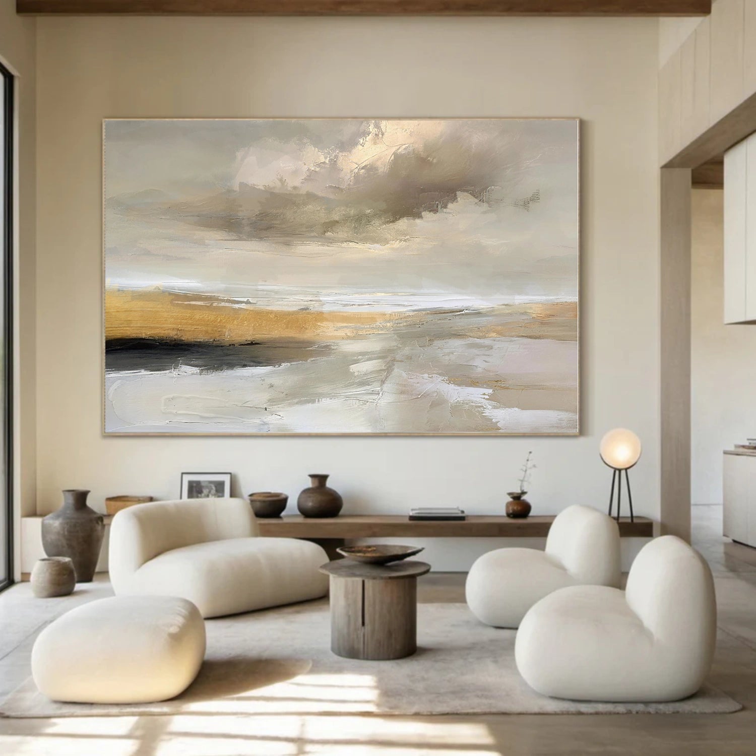 Ocean And Sky Abstract Wall Art #OS124