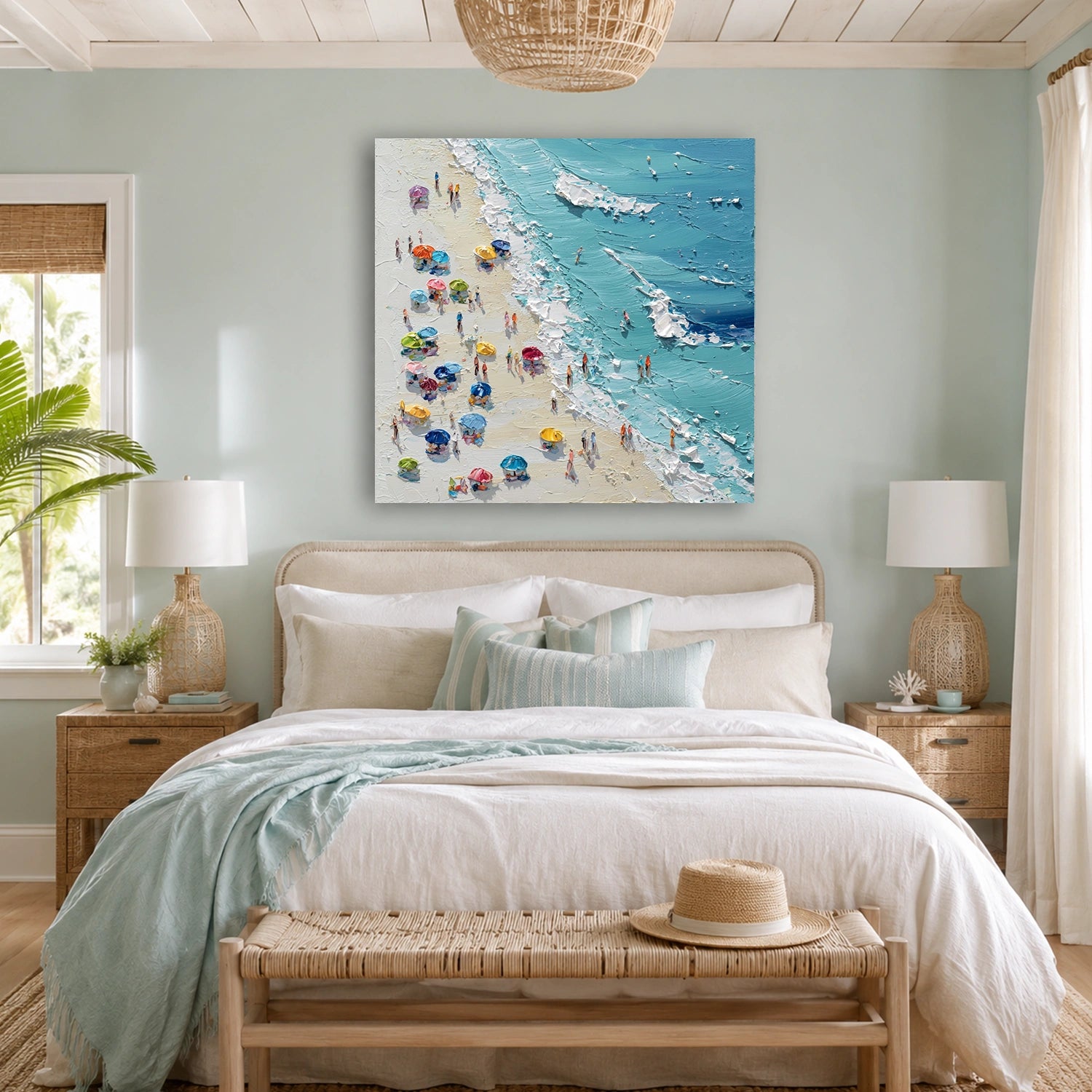 Ocean Abstract Textured Wall Art #OP076