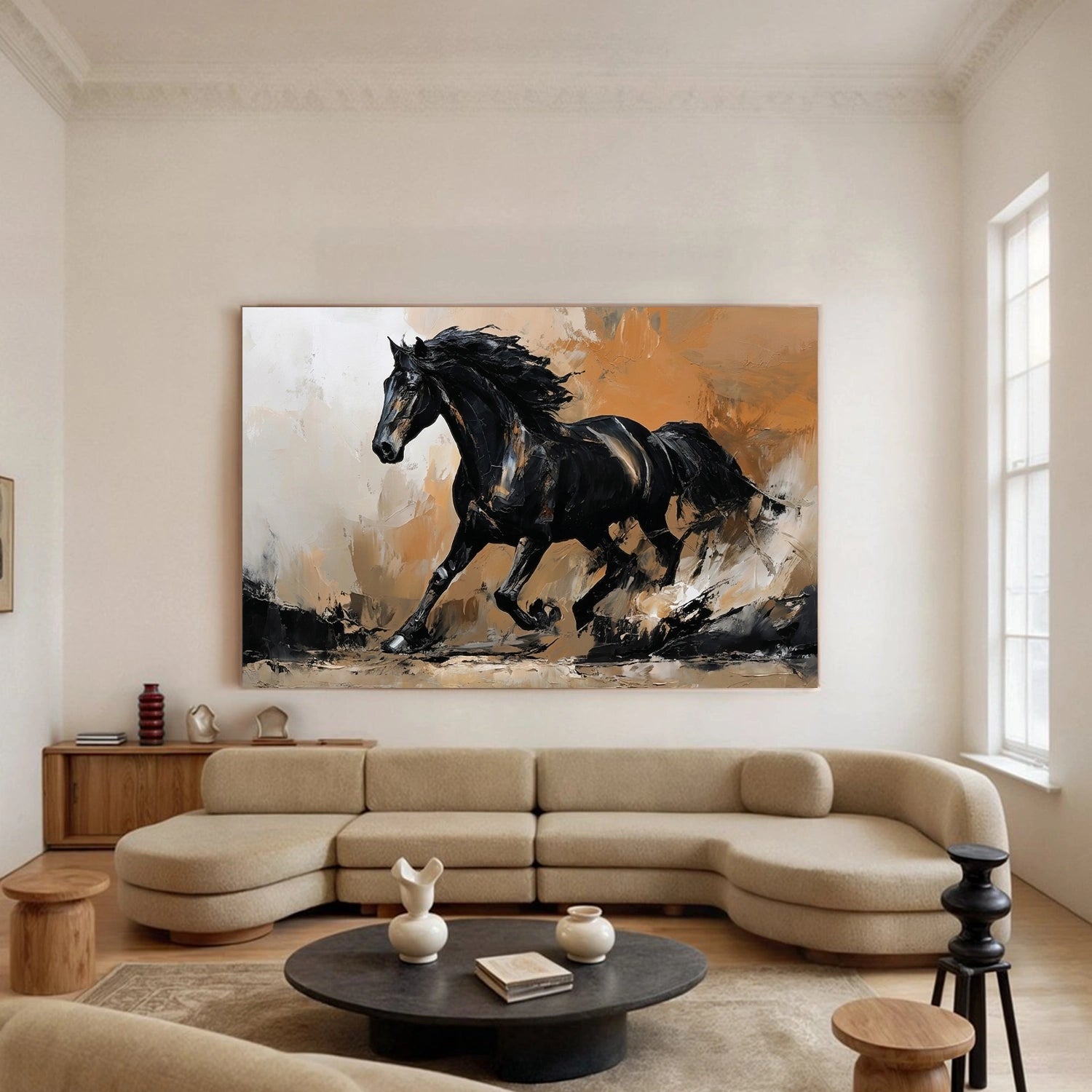 Abstract Animal Horse Wall Art #AC117