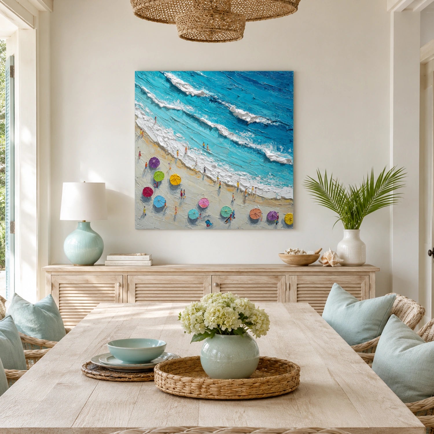 Ocean Abstract Textured Wall Art #OP074