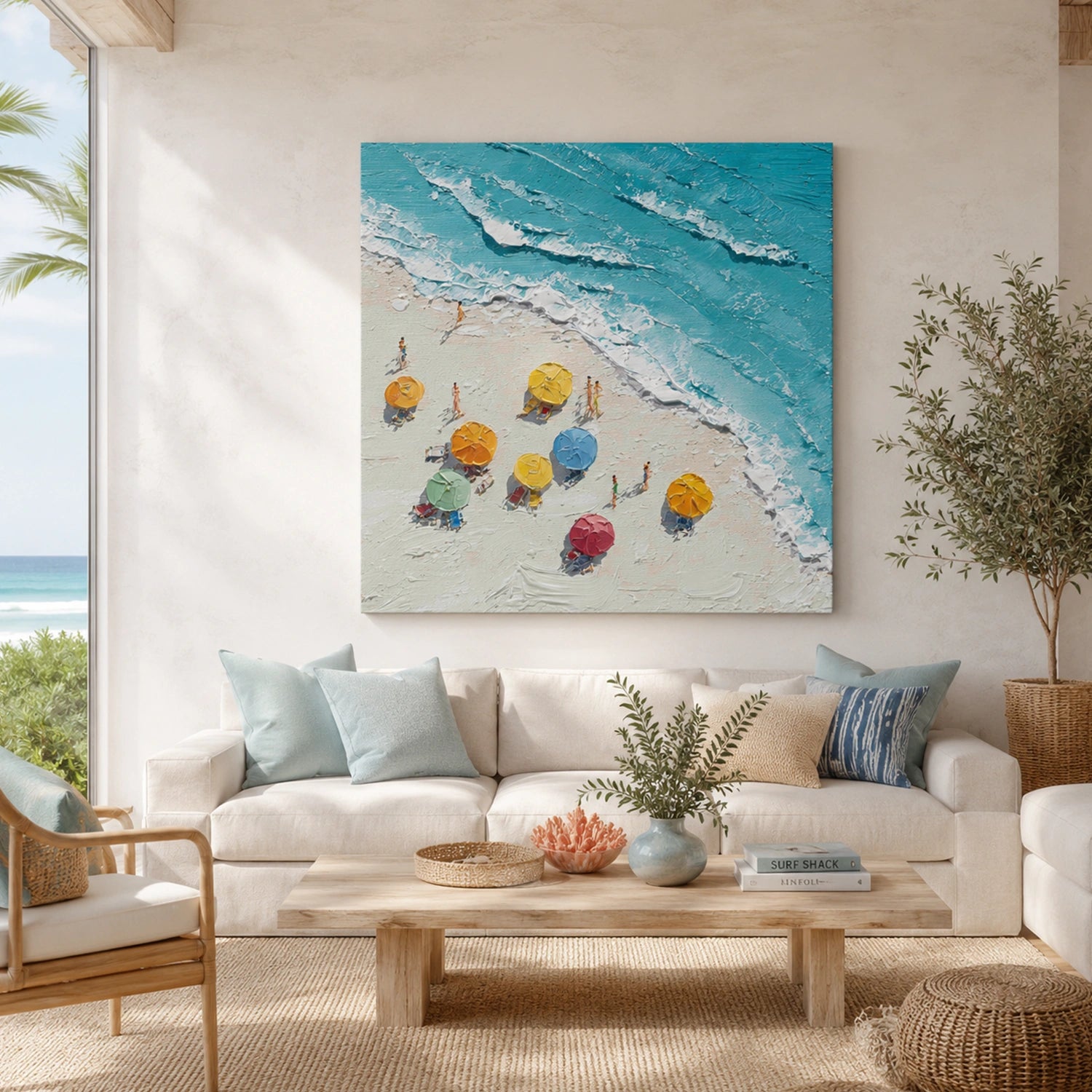 Ocean Abstract Textured Wall Art #OP073