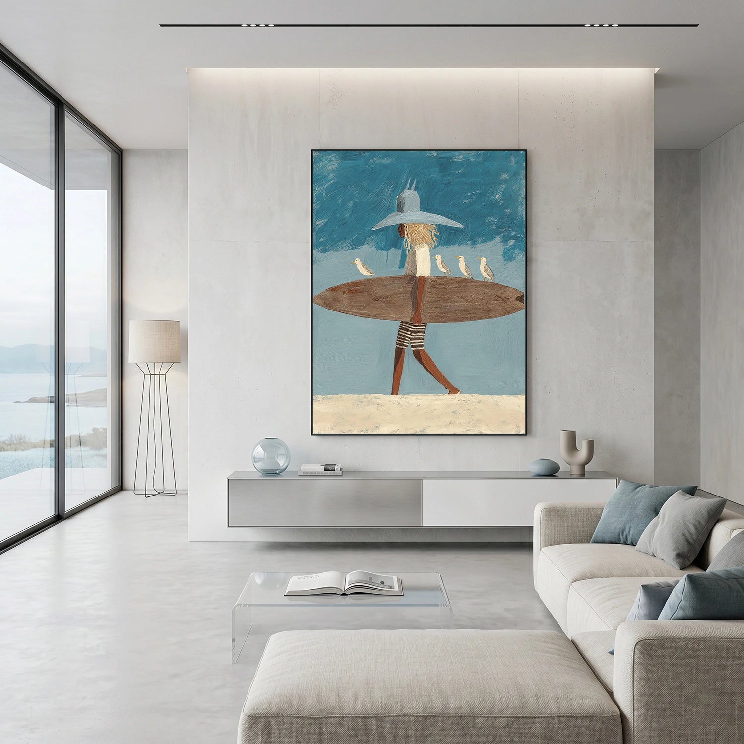 Abstract Portrait Canvas Art #AE142