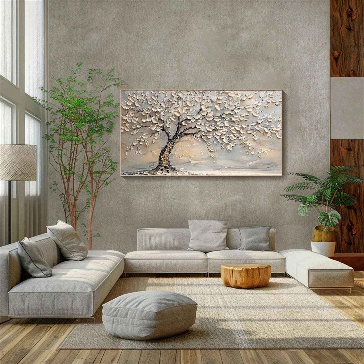 Tree Abstract Textured Wall Art #TP094