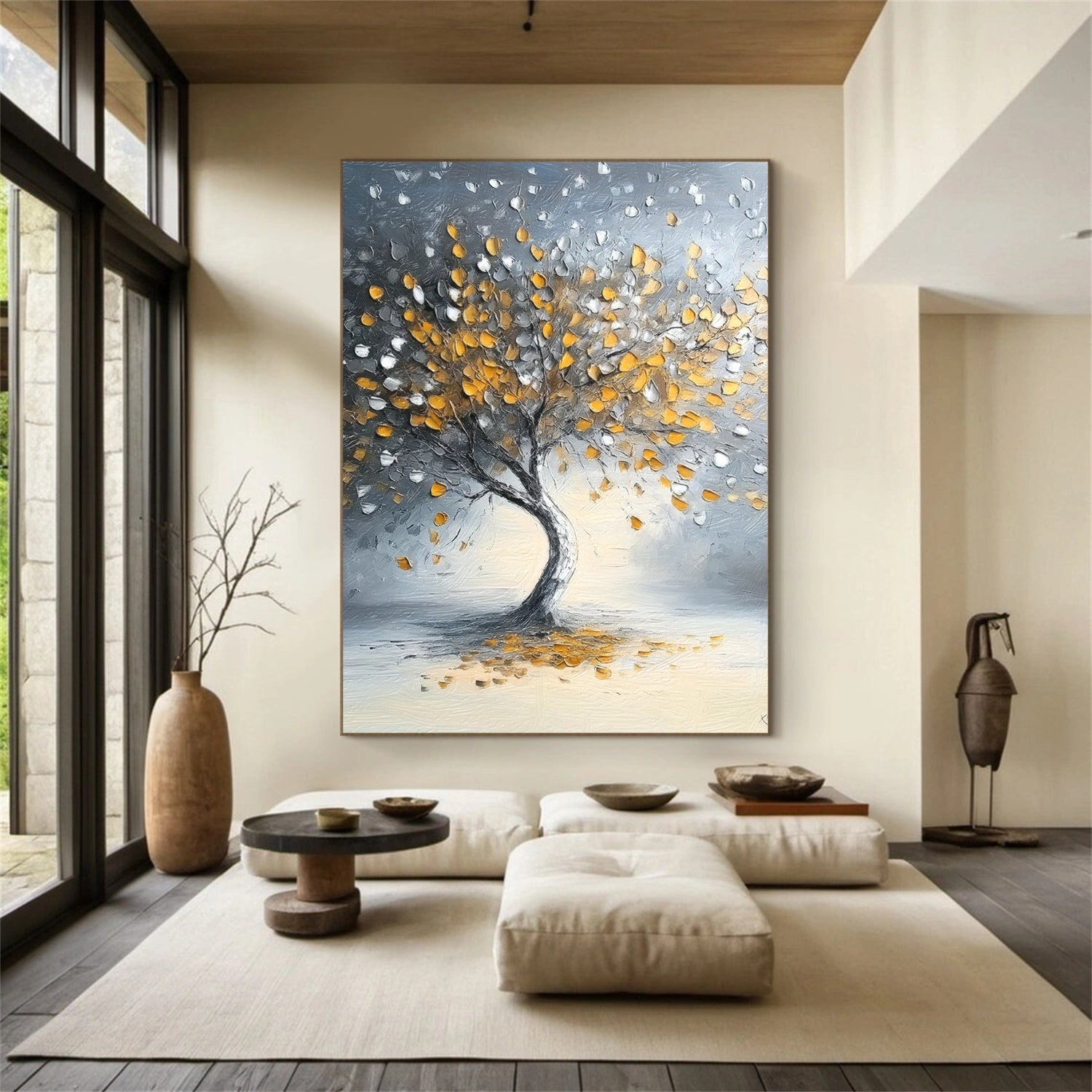 Tree Abstract Textured Wall Art #TP058