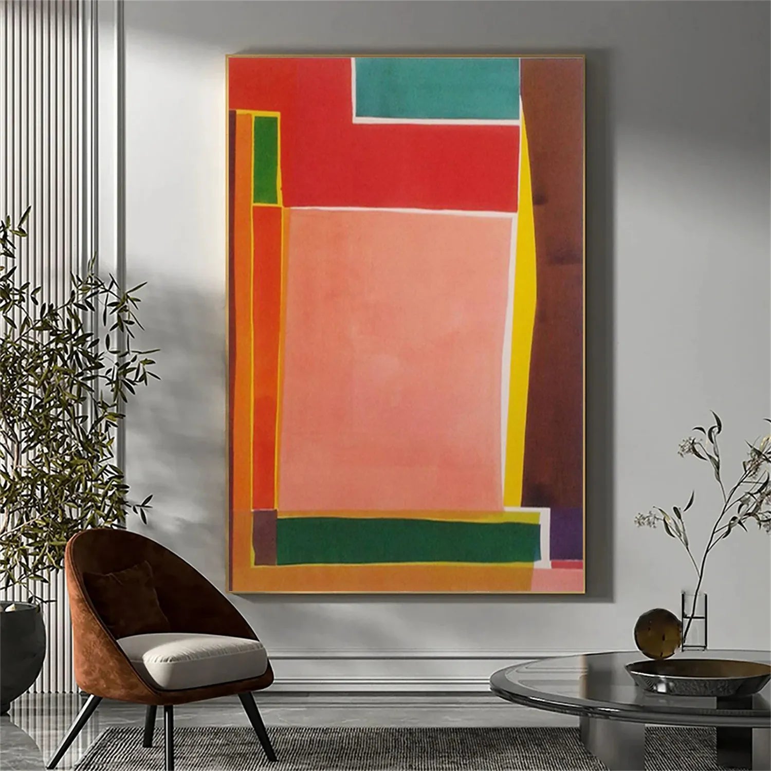 Colorful Abstract Painting Canvas #AP008