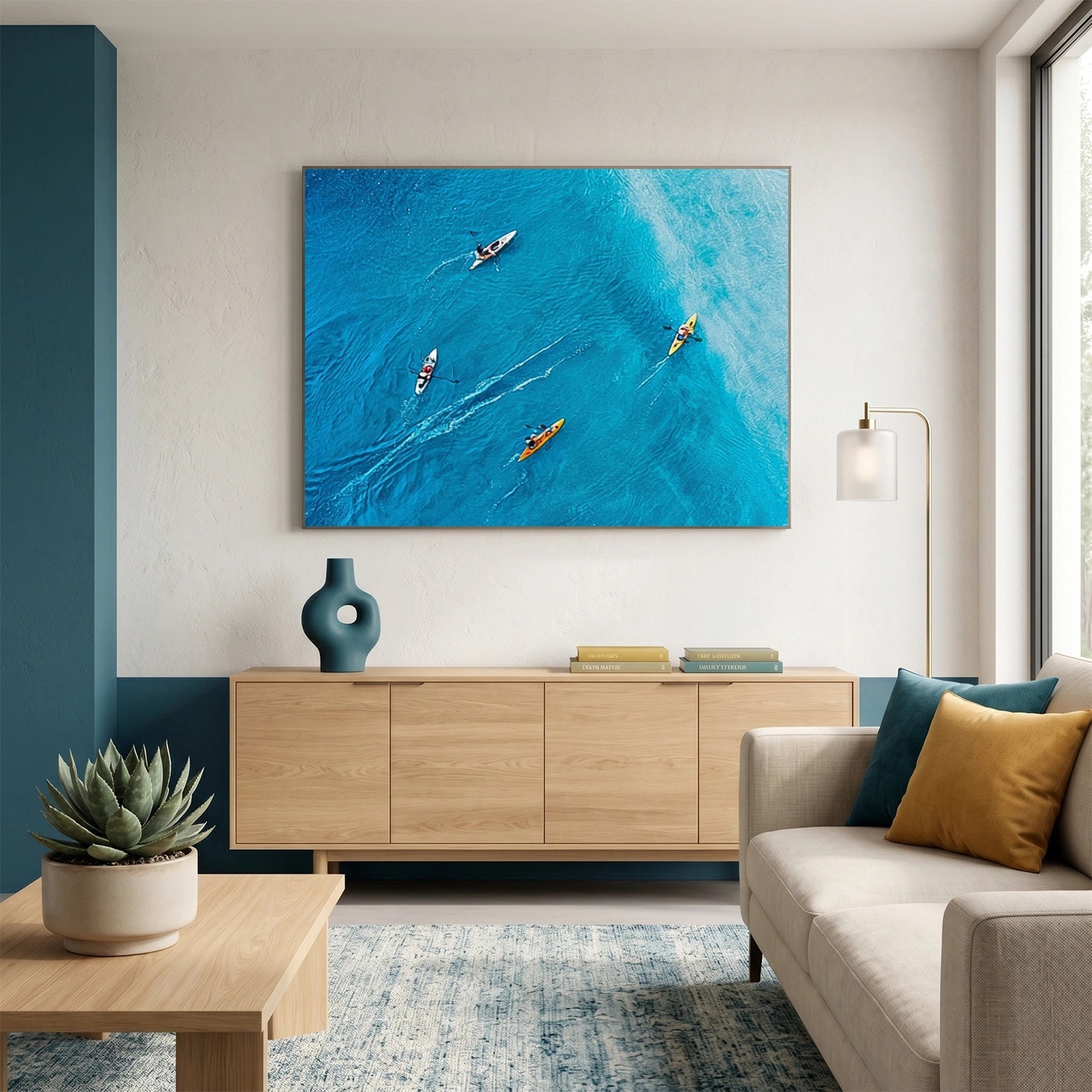 Surfing Sport Textured Wall Art #MS126