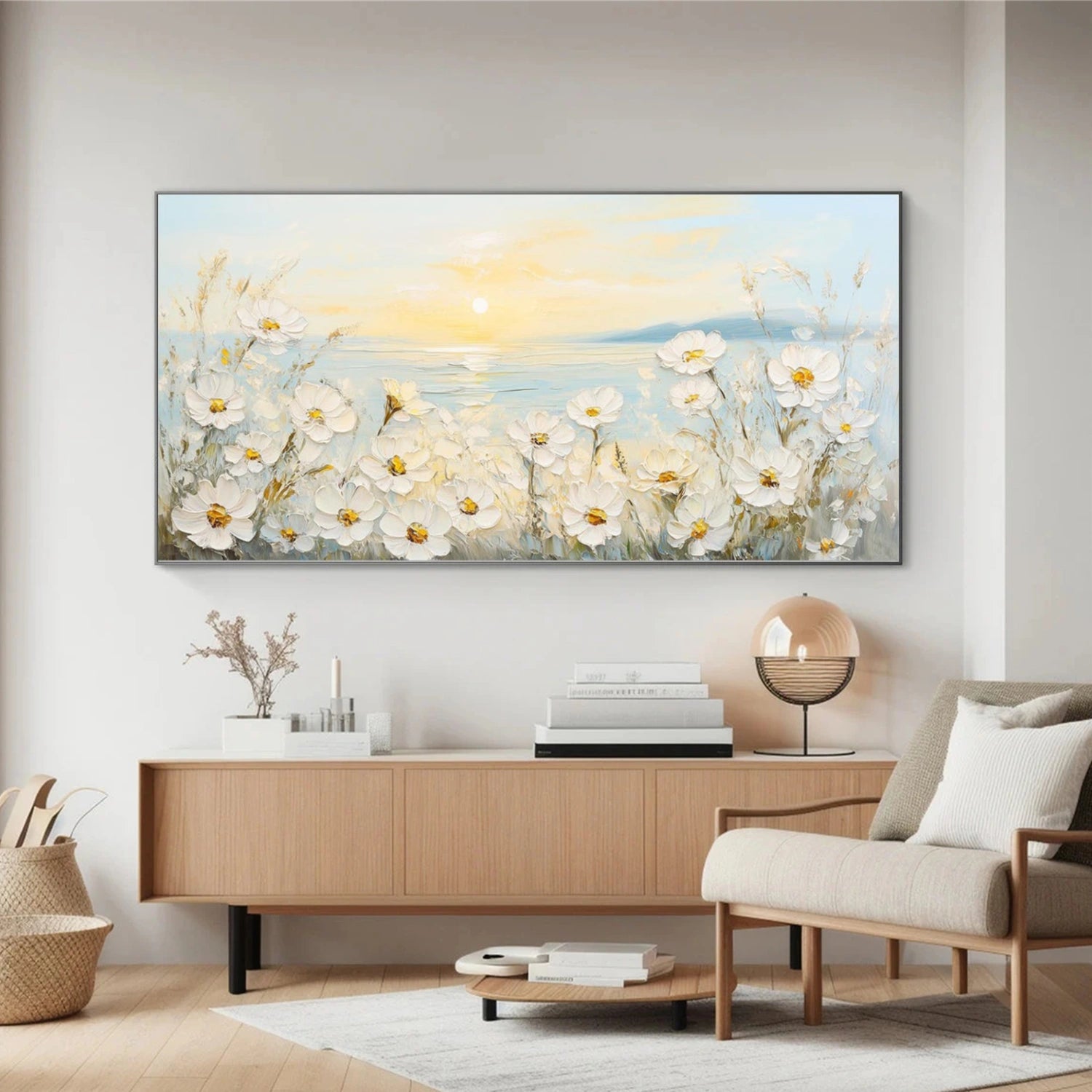 Flower Abstract Textured Wall Art #FP173