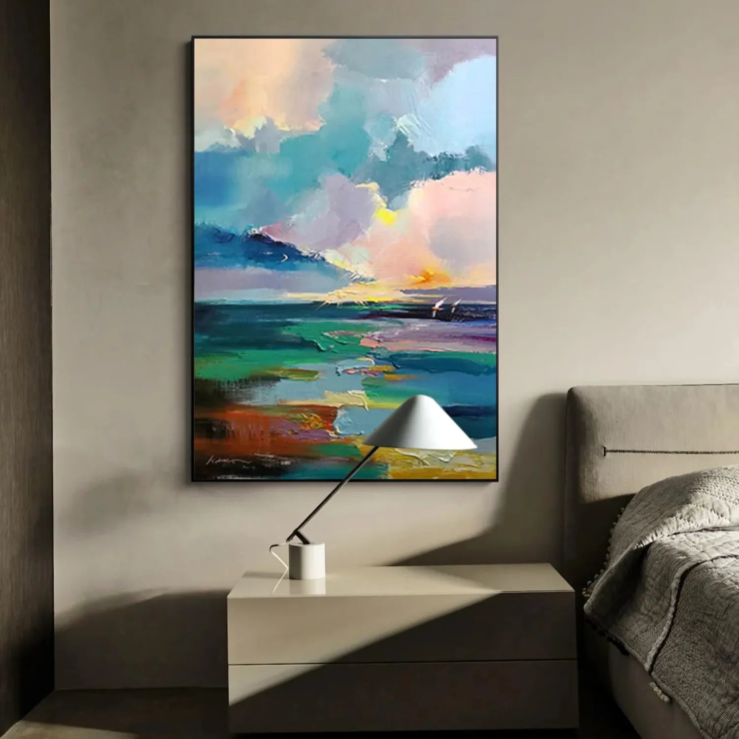 Colorful Landscape Abstract Wall Art #AP013