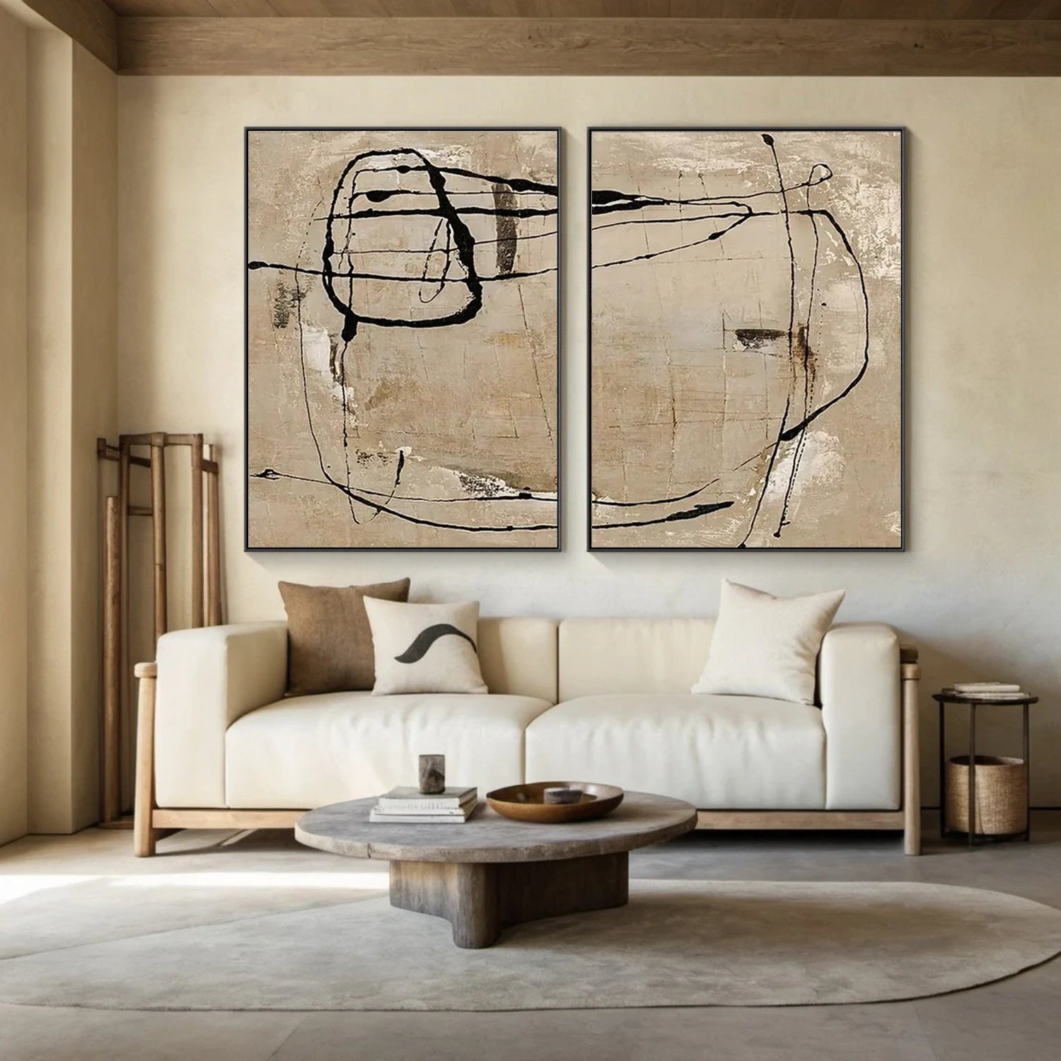 Wabi Sabi Canvas Art Set of 2 #WS080