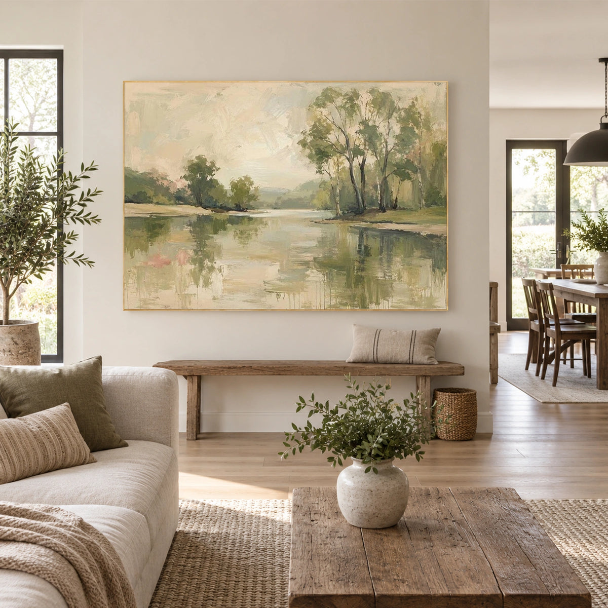 Ocean And Sky Abstract Wall Art #OS231