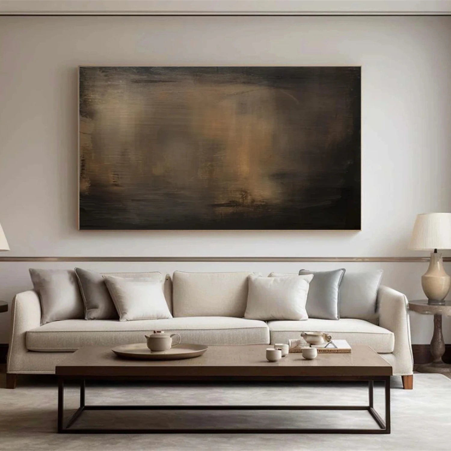 Abstract Canvas Wall Art #AP293