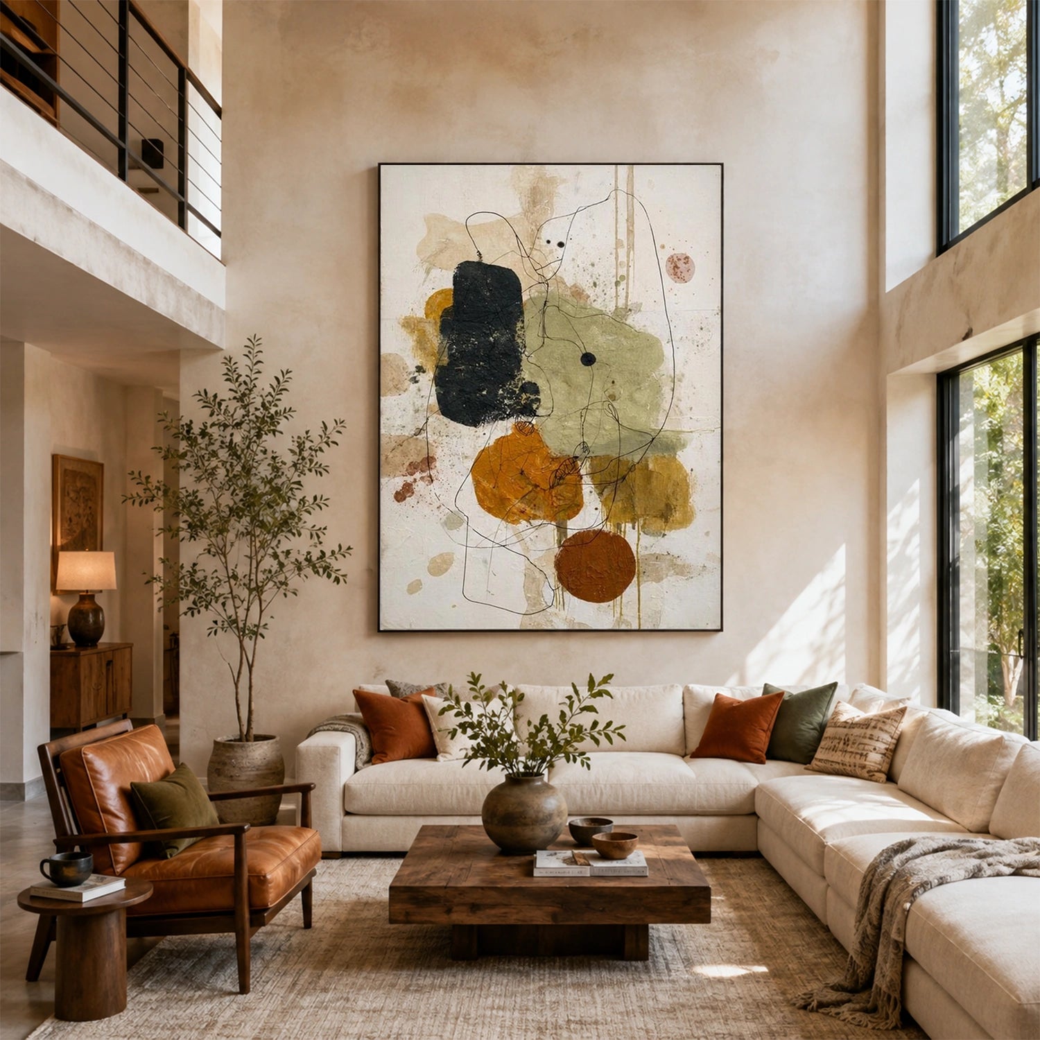 Abstract Canvas Wall Art #AP393