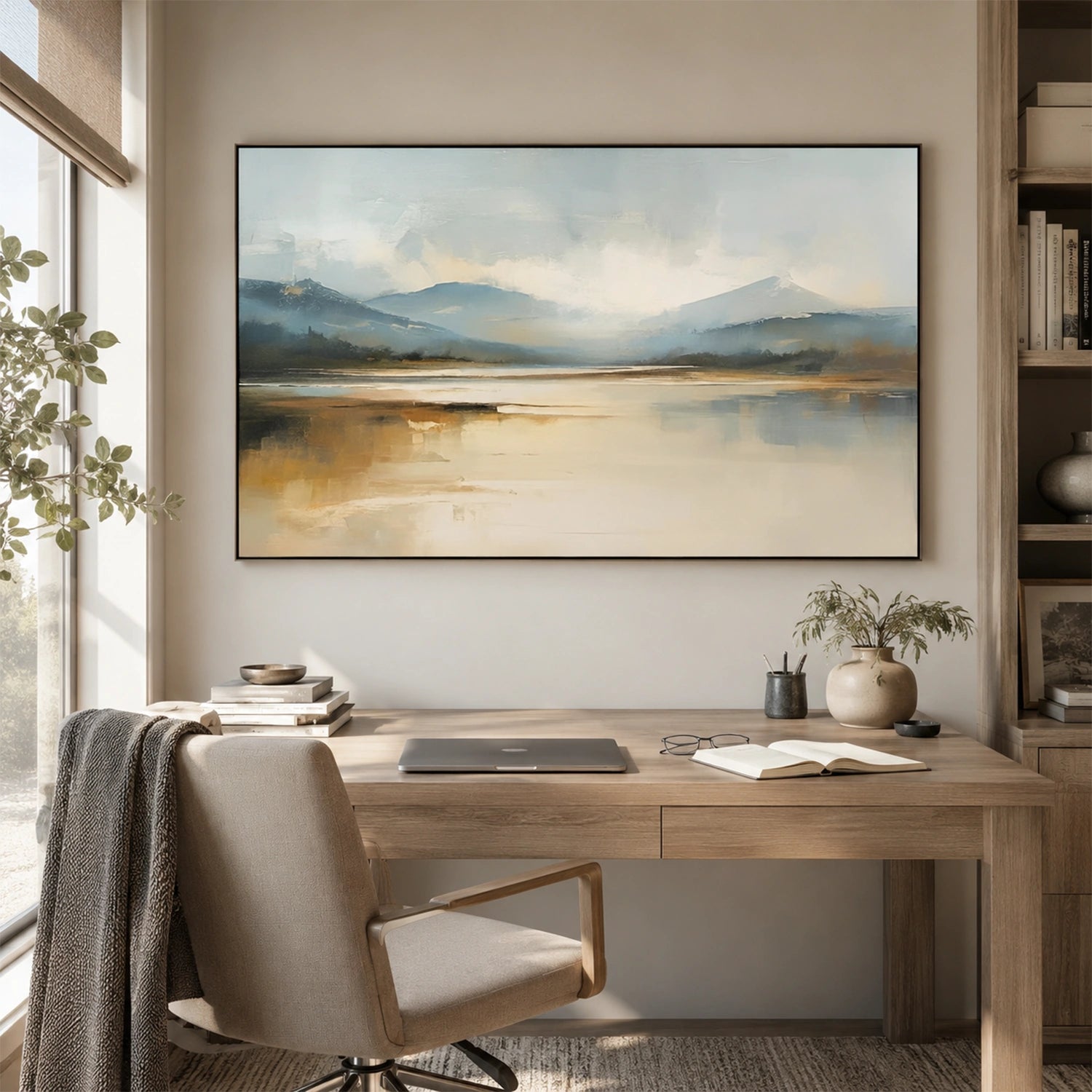 Abstract Mountain Canvas Art #MO067