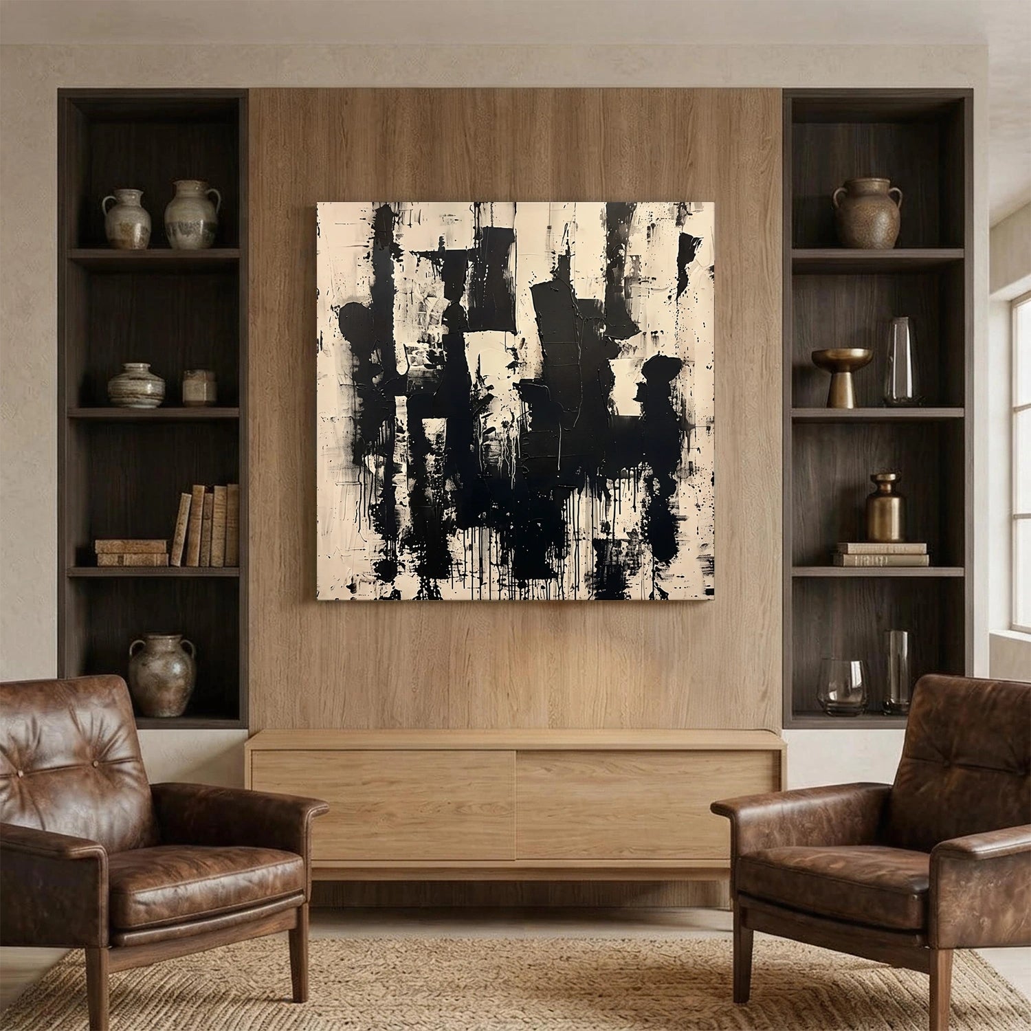 Abstract Canvas Wall Art #AP382