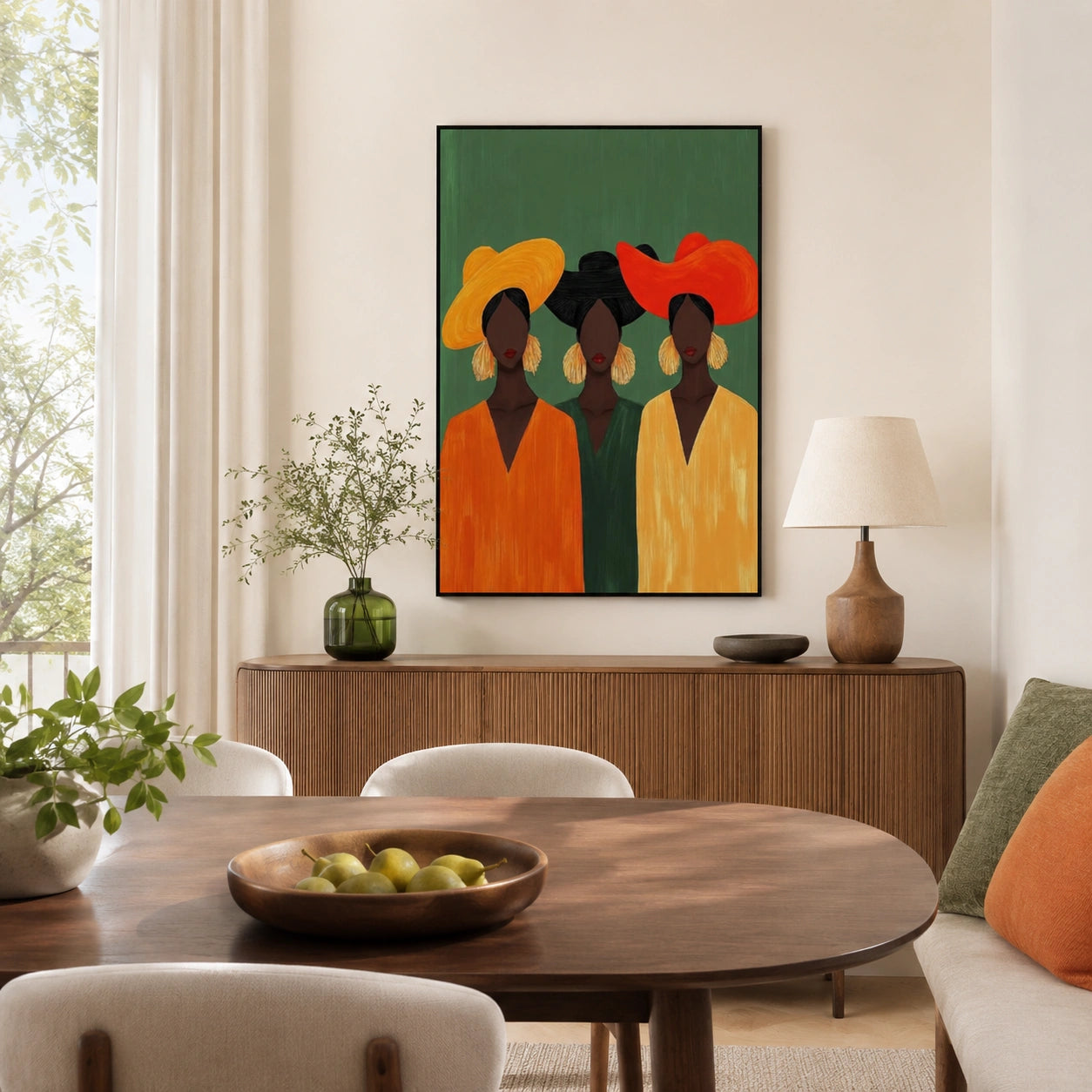 Abstract Portrait Canvas Art #AE163