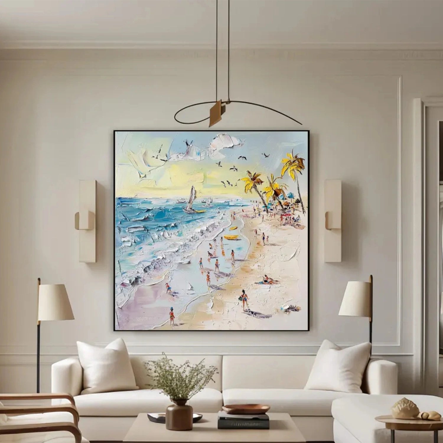 Surfing Sport Textured Wall Art #MS041