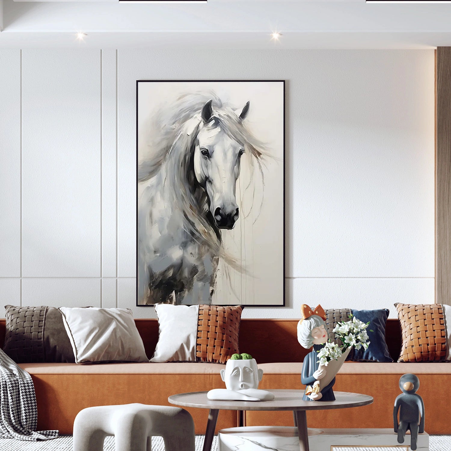 Abstract Animal Horse Wall Art #AC049