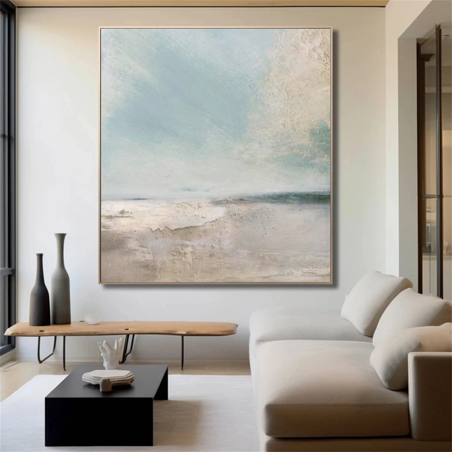 Ocean And Sky Abstract Wall Art #OS070