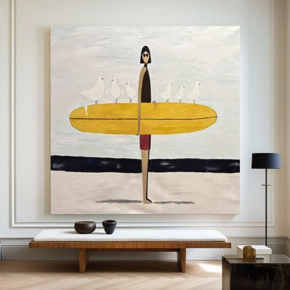 Abstract Portrait Canvas Art #AE129