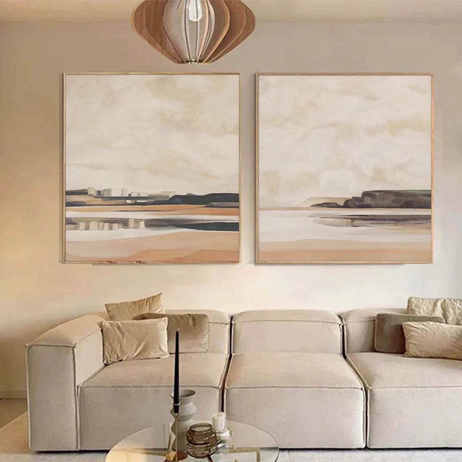 Abstract Canvas Wall Art Set of 2 #AP323