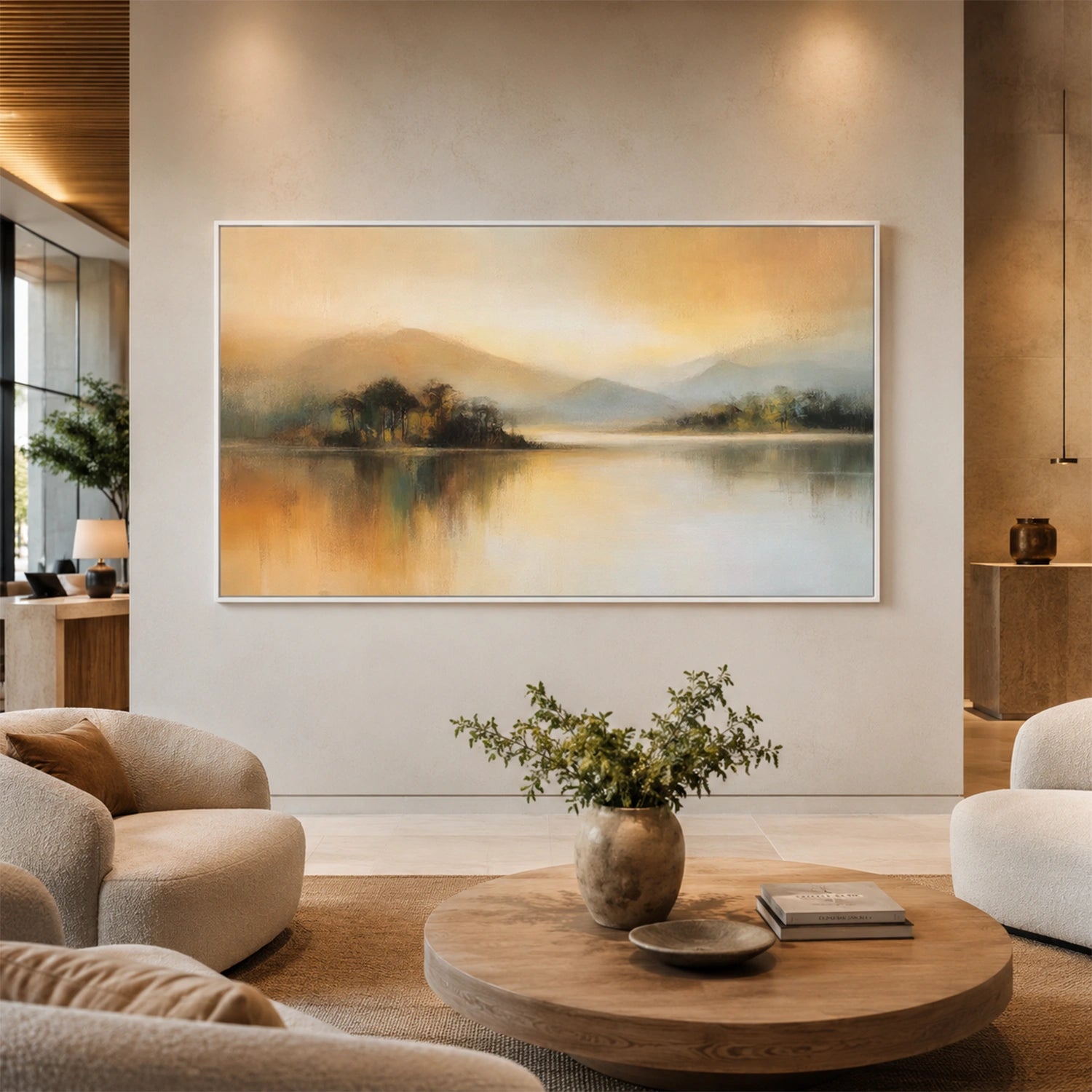 Abstract Mountain Canvas Art #MO069