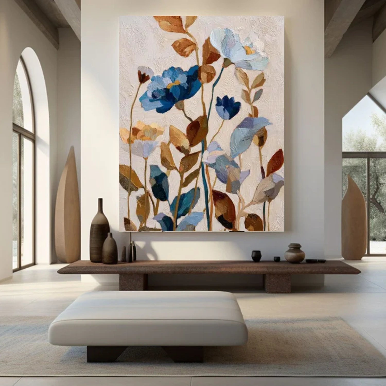 Colorful Flower Abstract Wall Art #FP140