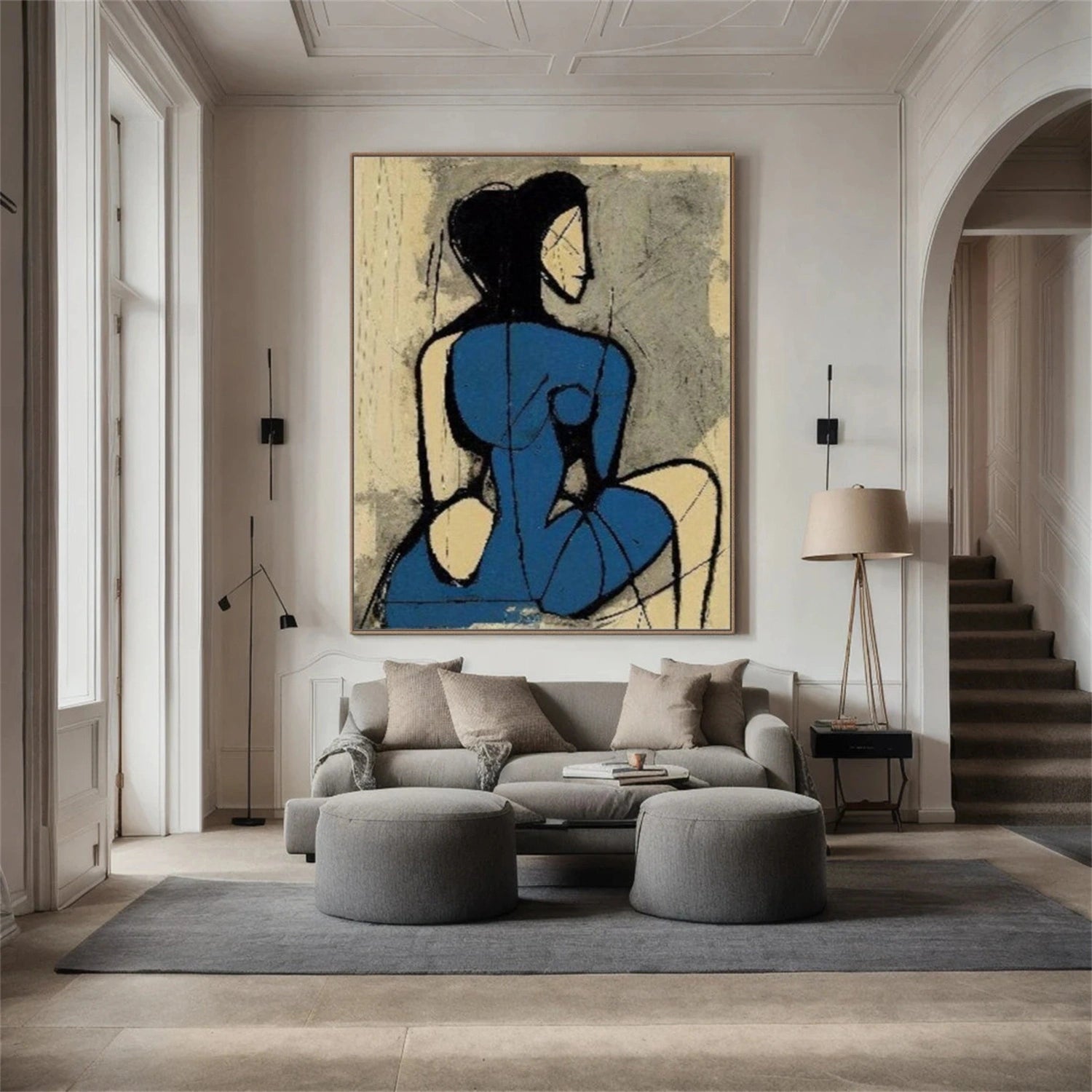 Abstract People Canvas Art #AE032